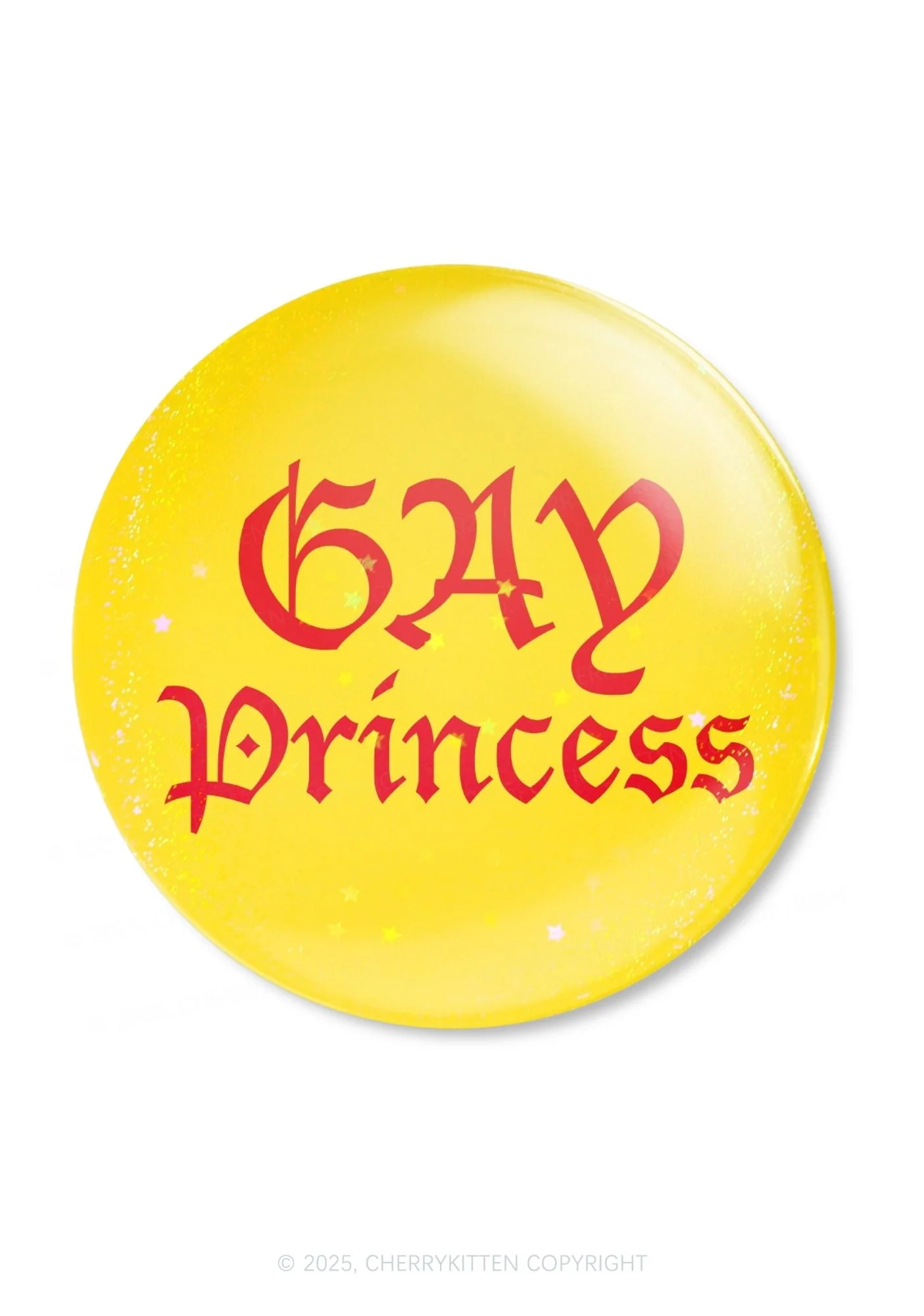 Gay Princess Pride 1Pc Y2K Pin Badge Cherrykitten - Image 3
