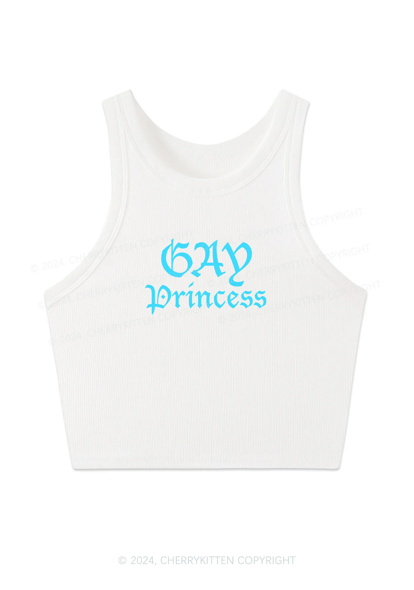 Gay Princess Y2K Crop Tank Top Cherrykitten - Image 2