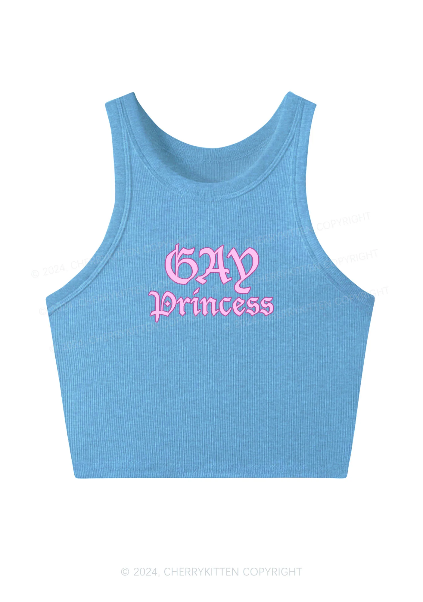 Gay Princess Y2K Crop Tank Top Cherrykitten - Image 4