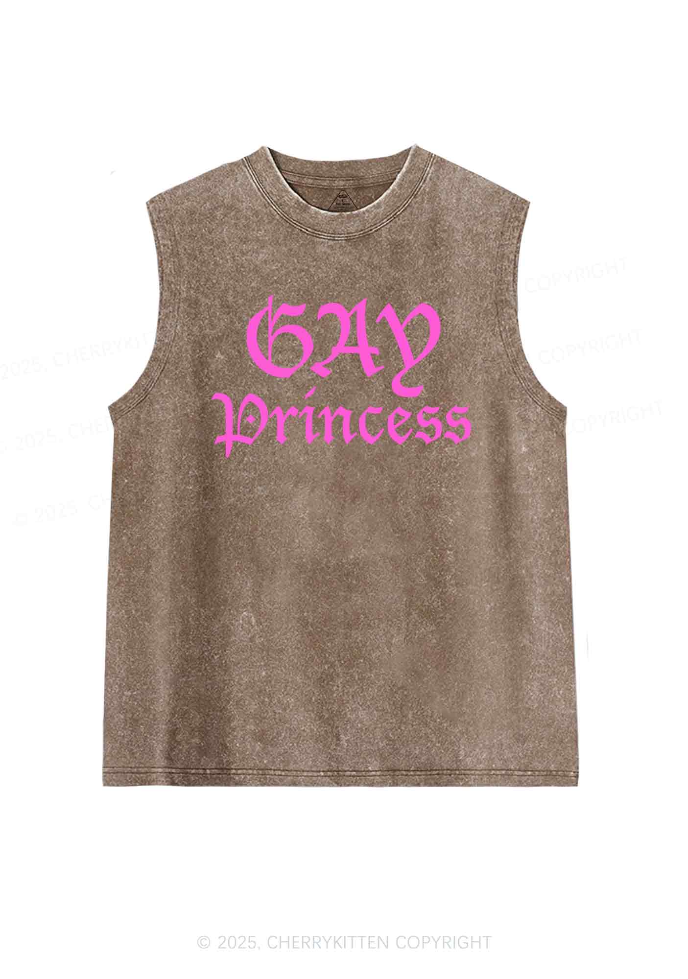 Gay Princess Y2K Washed Tank Cherrykitten - Image 5