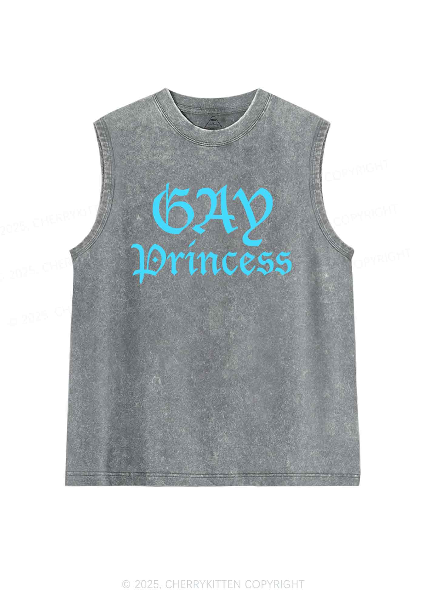 Gay Princess Y2K Washed Tank Cherrykitten - Image 6