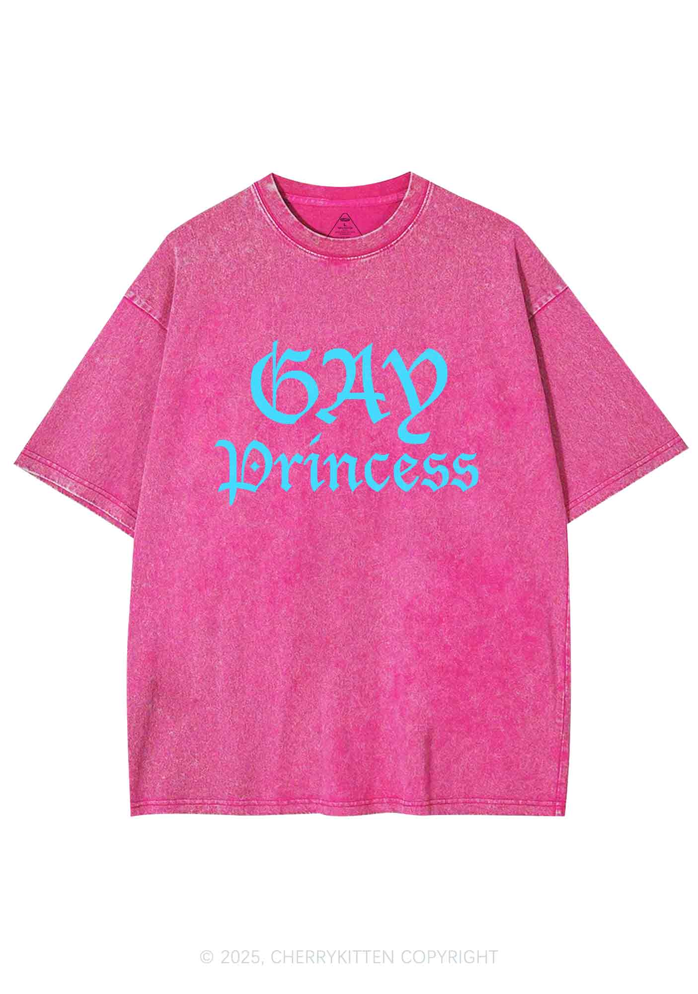 Gay Princess Y2K Washed Tee Cherrykitten - Image 3
