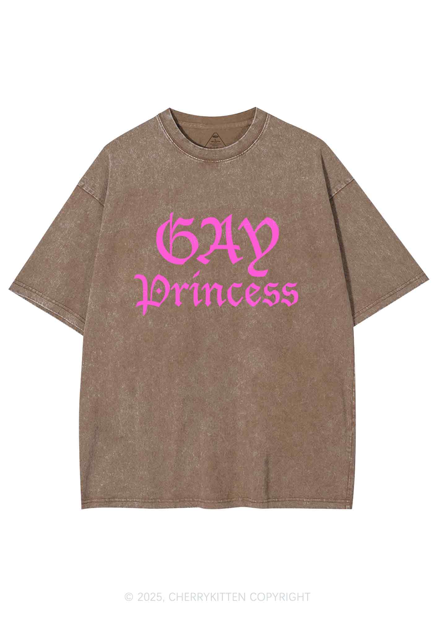 Gay Princess Y2K Washed Tee Cherrykitten - Image 6