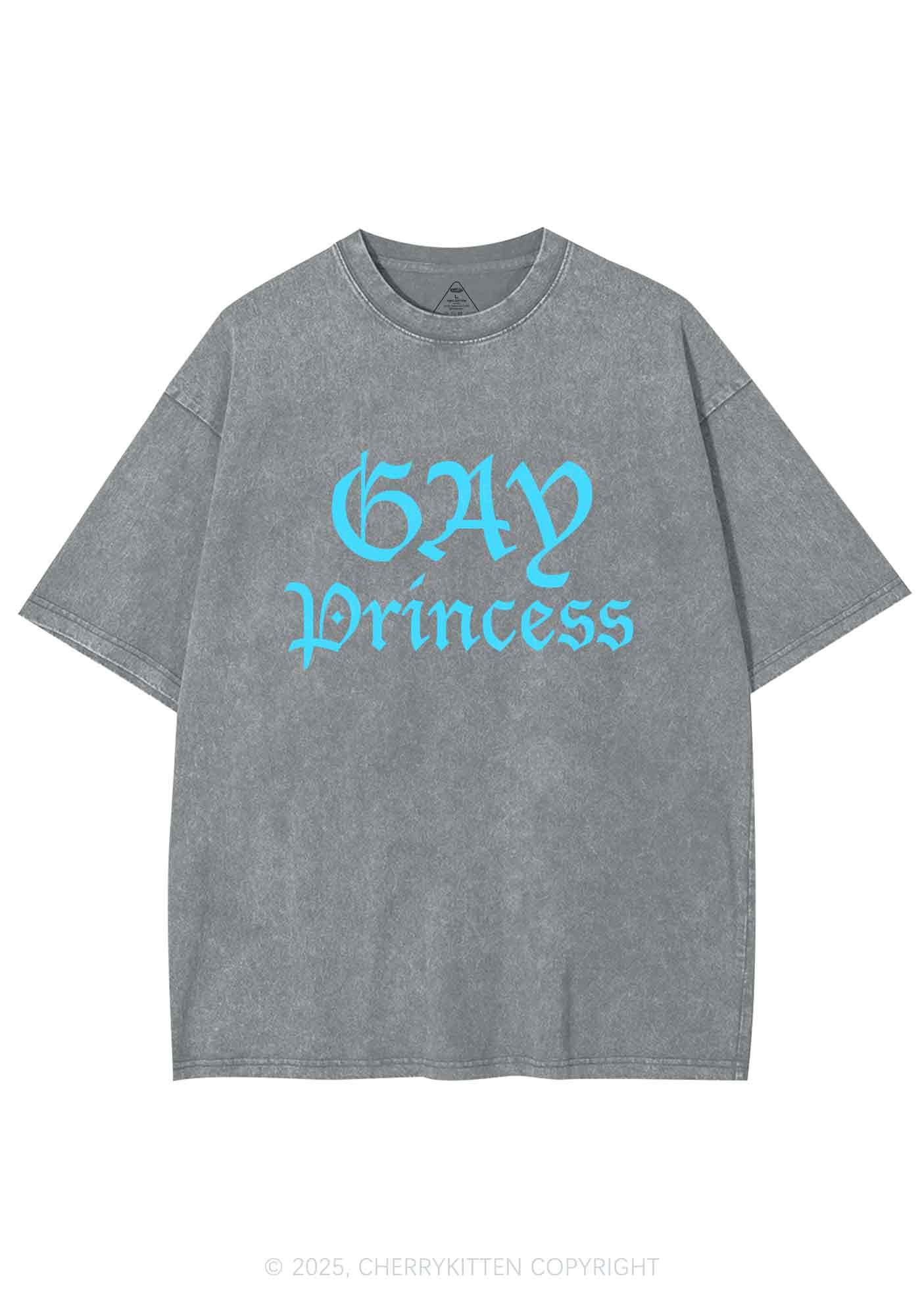 Gay Princess Y2K Washed Tee Cherrykitten - Image 7