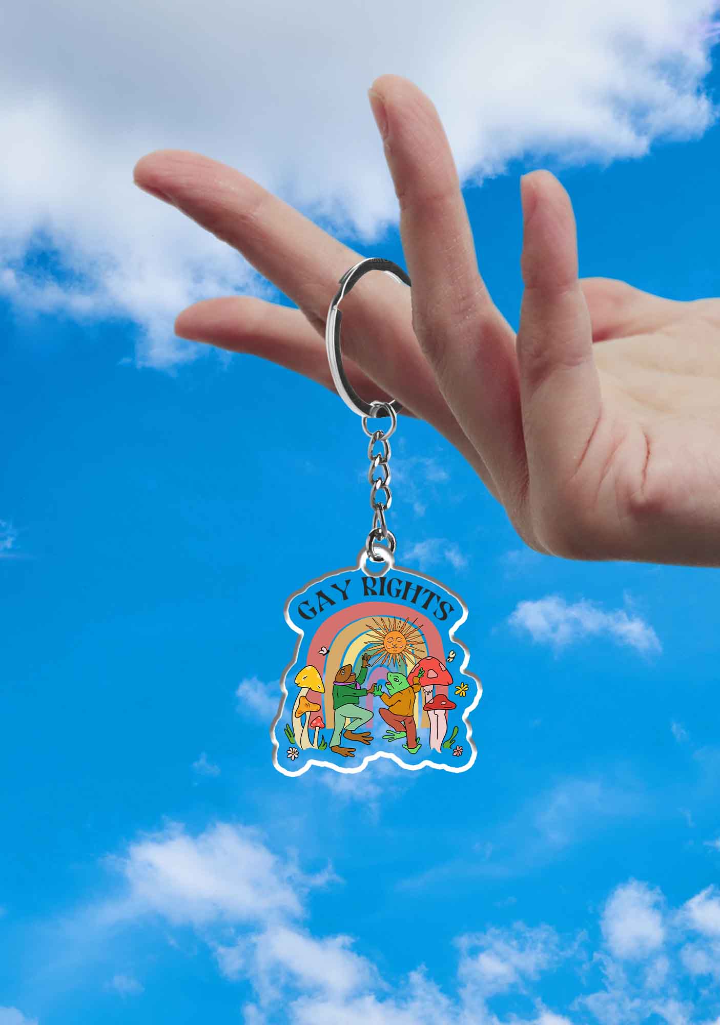 Gay Rights 1Pc Y2K Keychain Cherrykitten - Image 2