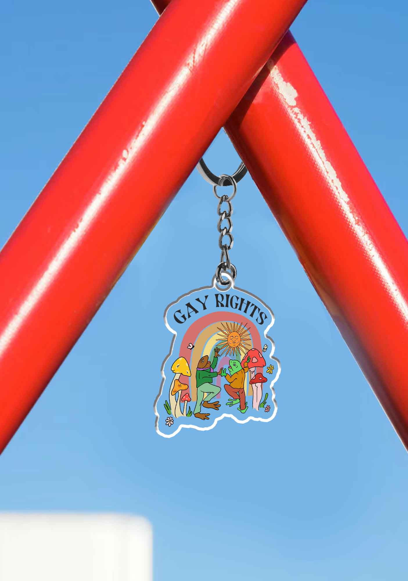 Gay Rights 1Pc Y2K Keychain Cherrykitten - Image 3