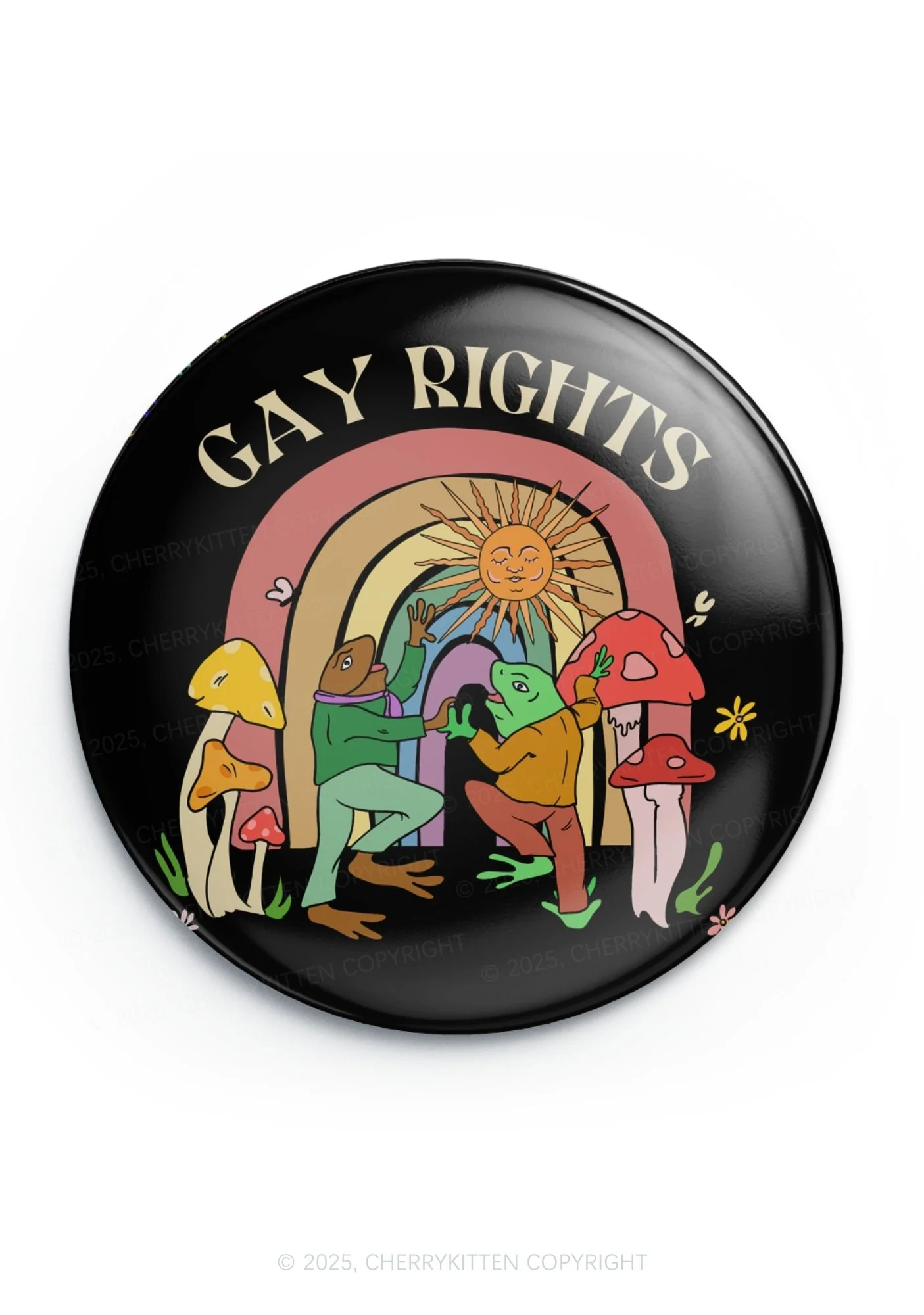 Gay Rights Pride 1Pc Y2K Pin Badge Cherrykitten - Image 3