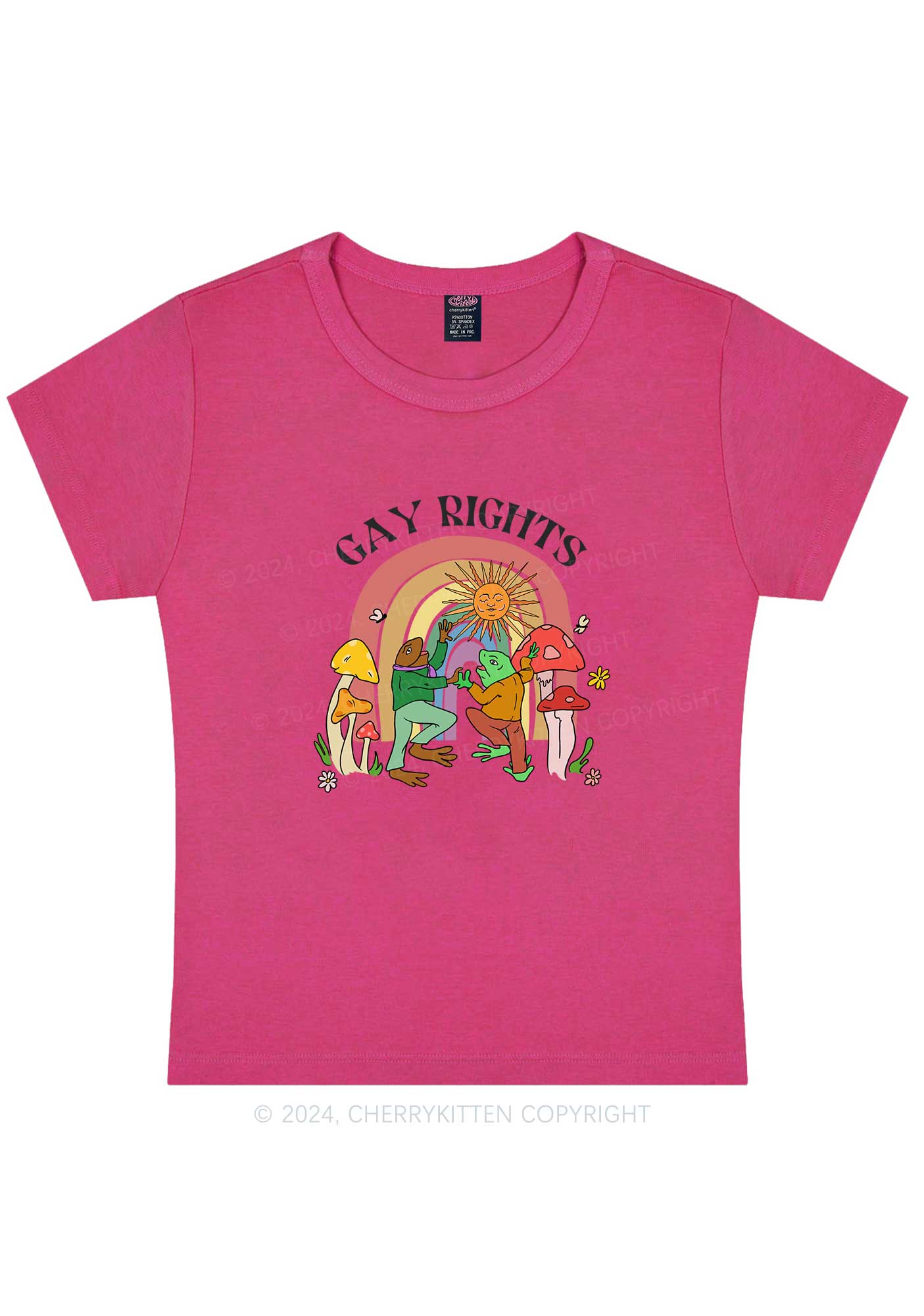 Gay Rights Y2K Baby Tee Cherrykitten - Image 10
