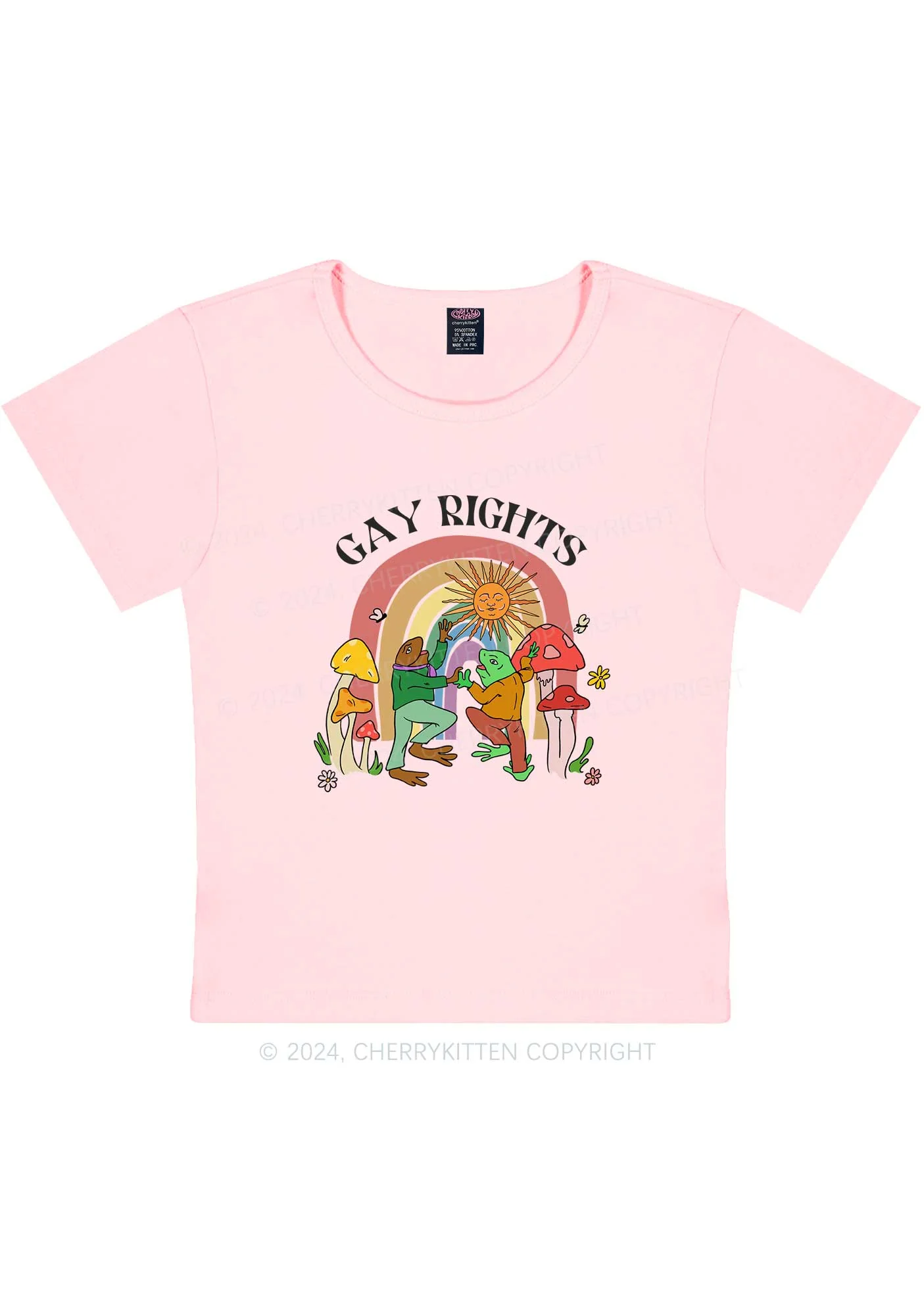 Gay Rights Y2K Baby Tee Cherrykitten - Image 8