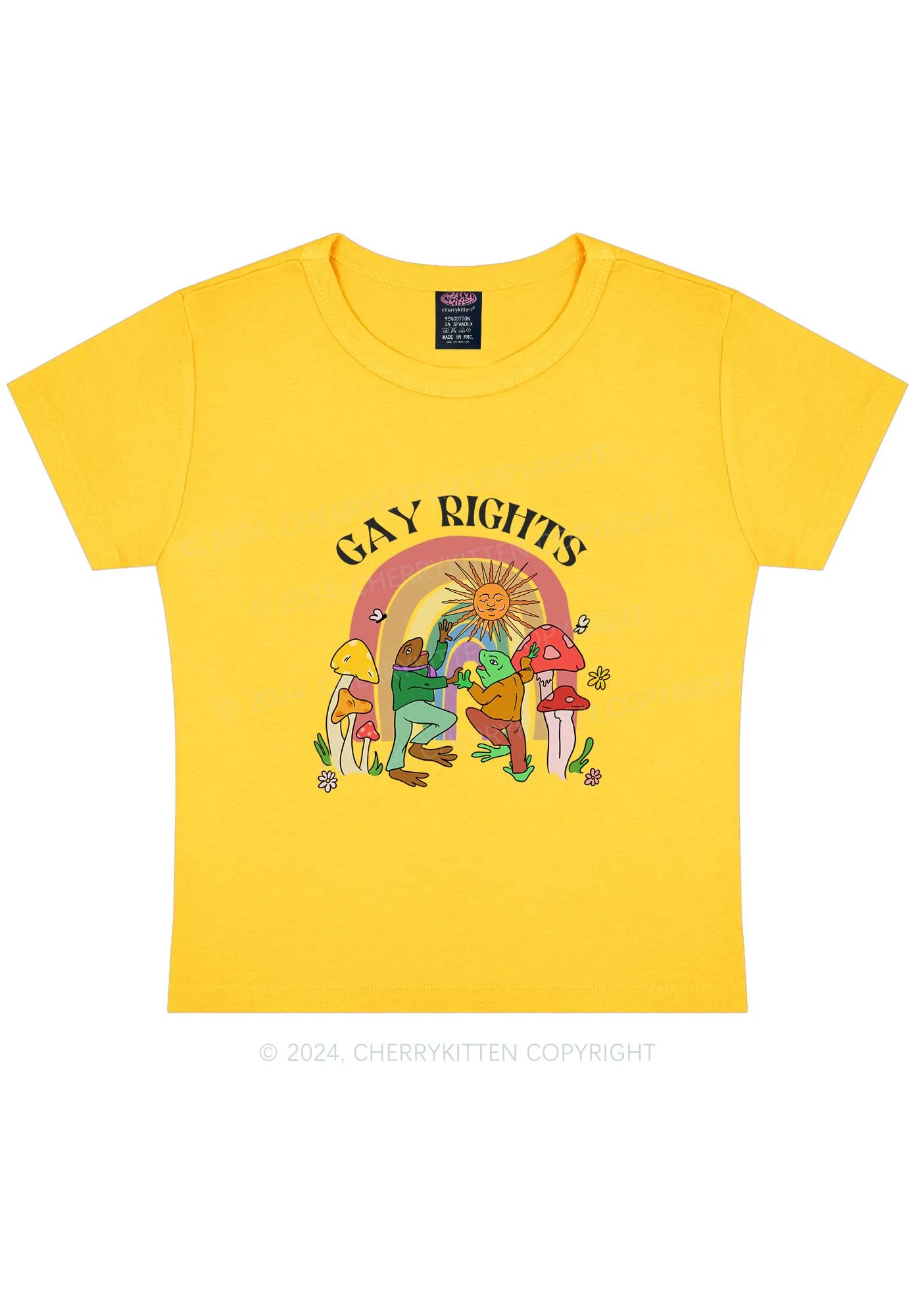 Gay Rights Y2K Baby Tee Cherrykitten - Image 9