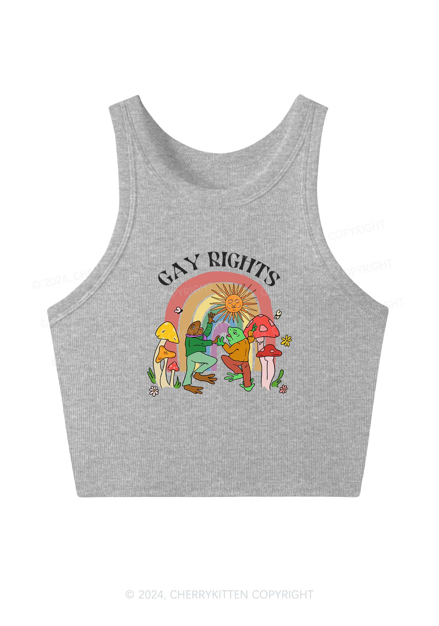 Gay Rights Y2K Crop Tank Top Cherrykitten - Image 3