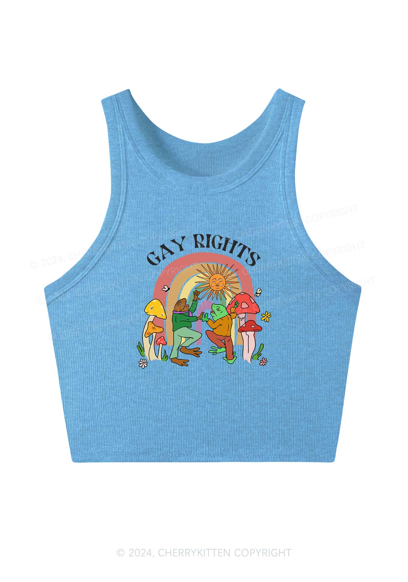 Gay Rights Y2K Crop Tank Top Cherrykitten - Image 4