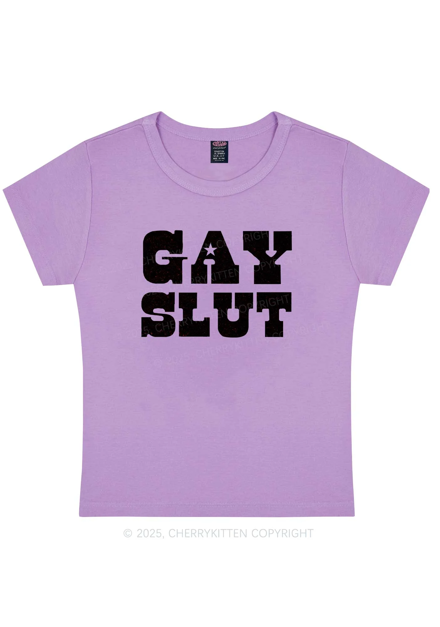 Gay Slxt Pride Y2K Baby Tee Cherrykitten - Image 7