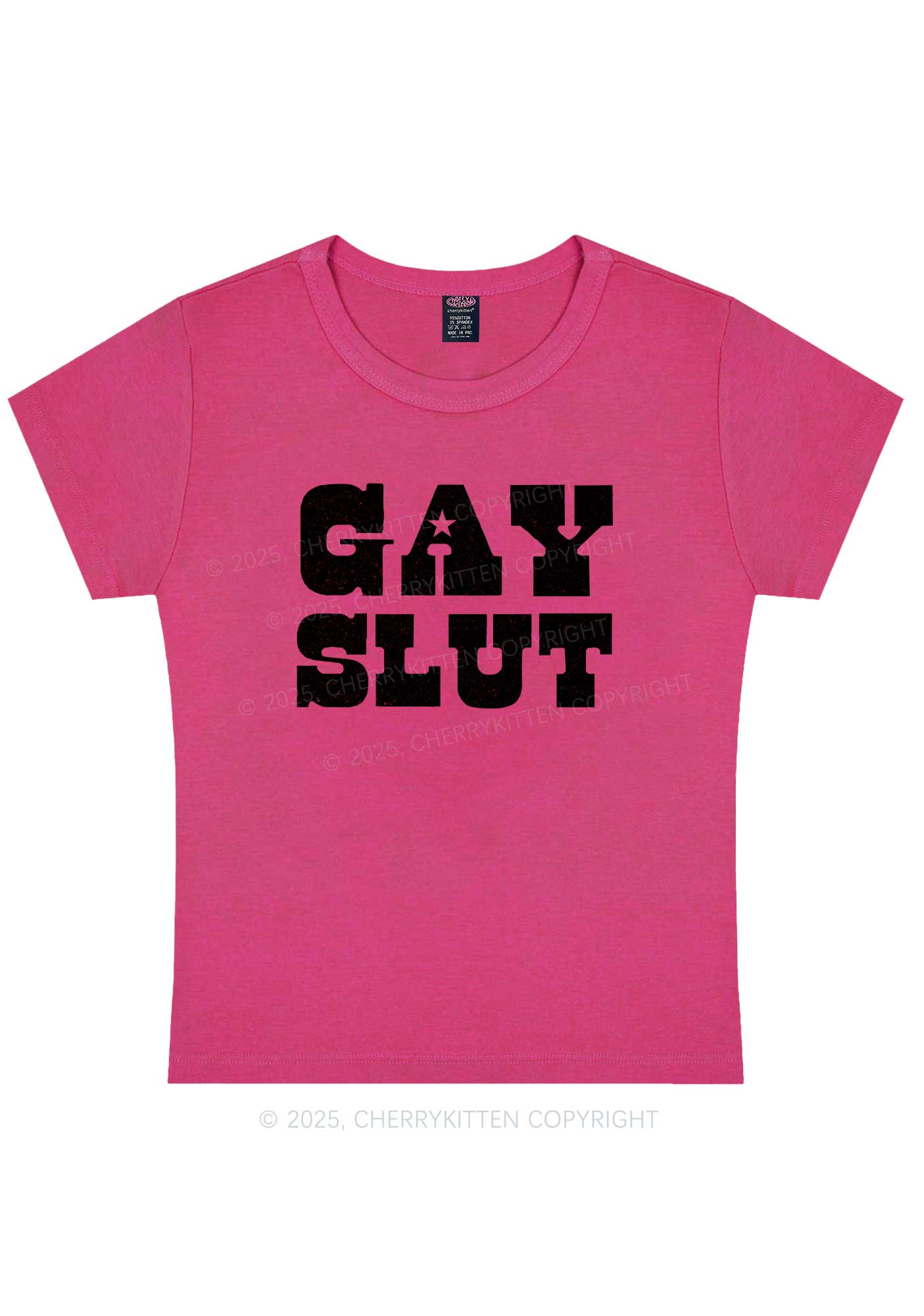 Gay Slxt Pride Y2K Baby Tee Cherrykitten - Image 8