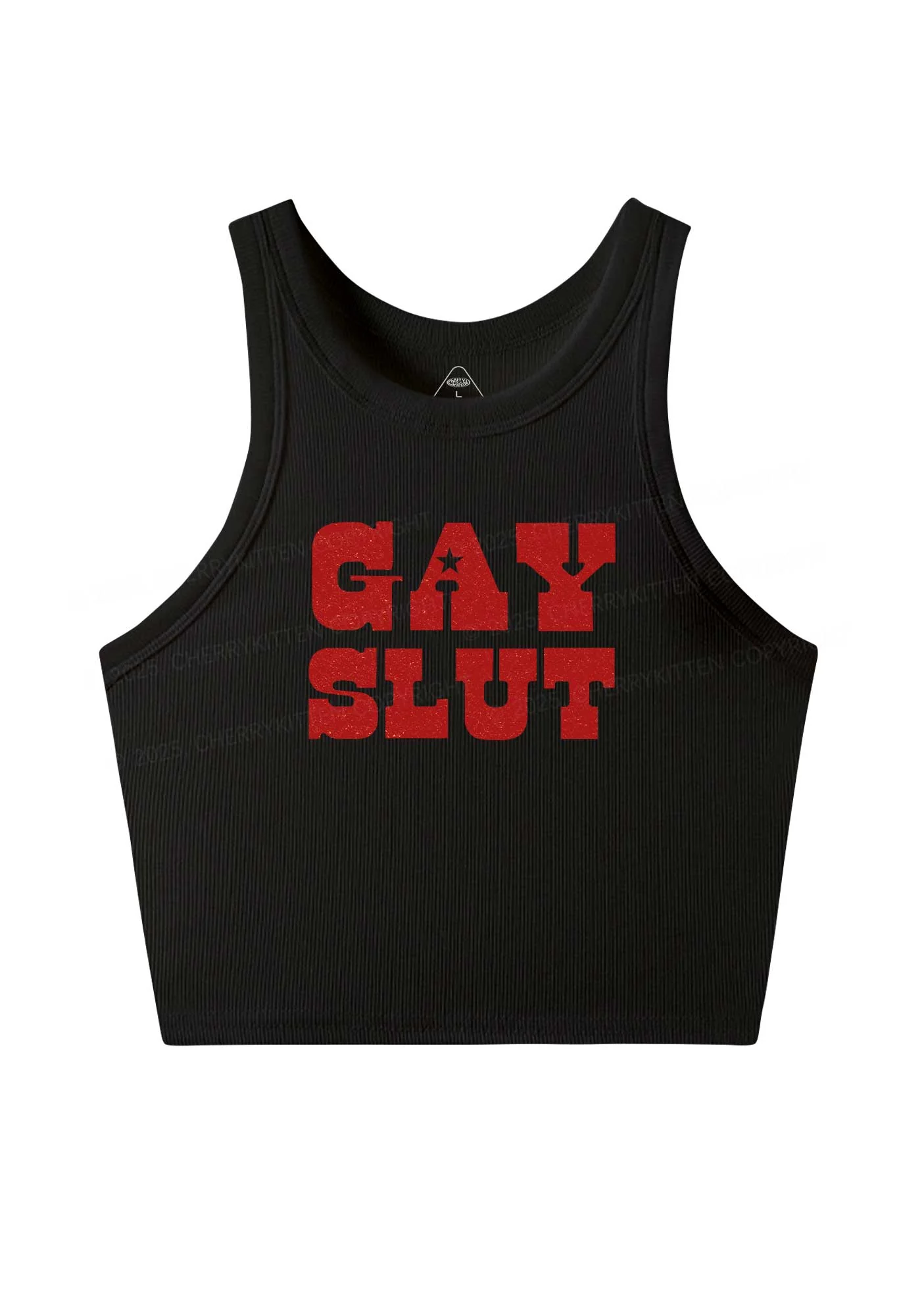 Gay Slxt Pride Y2K Crop Tank Top Cherrykitten - Image 3