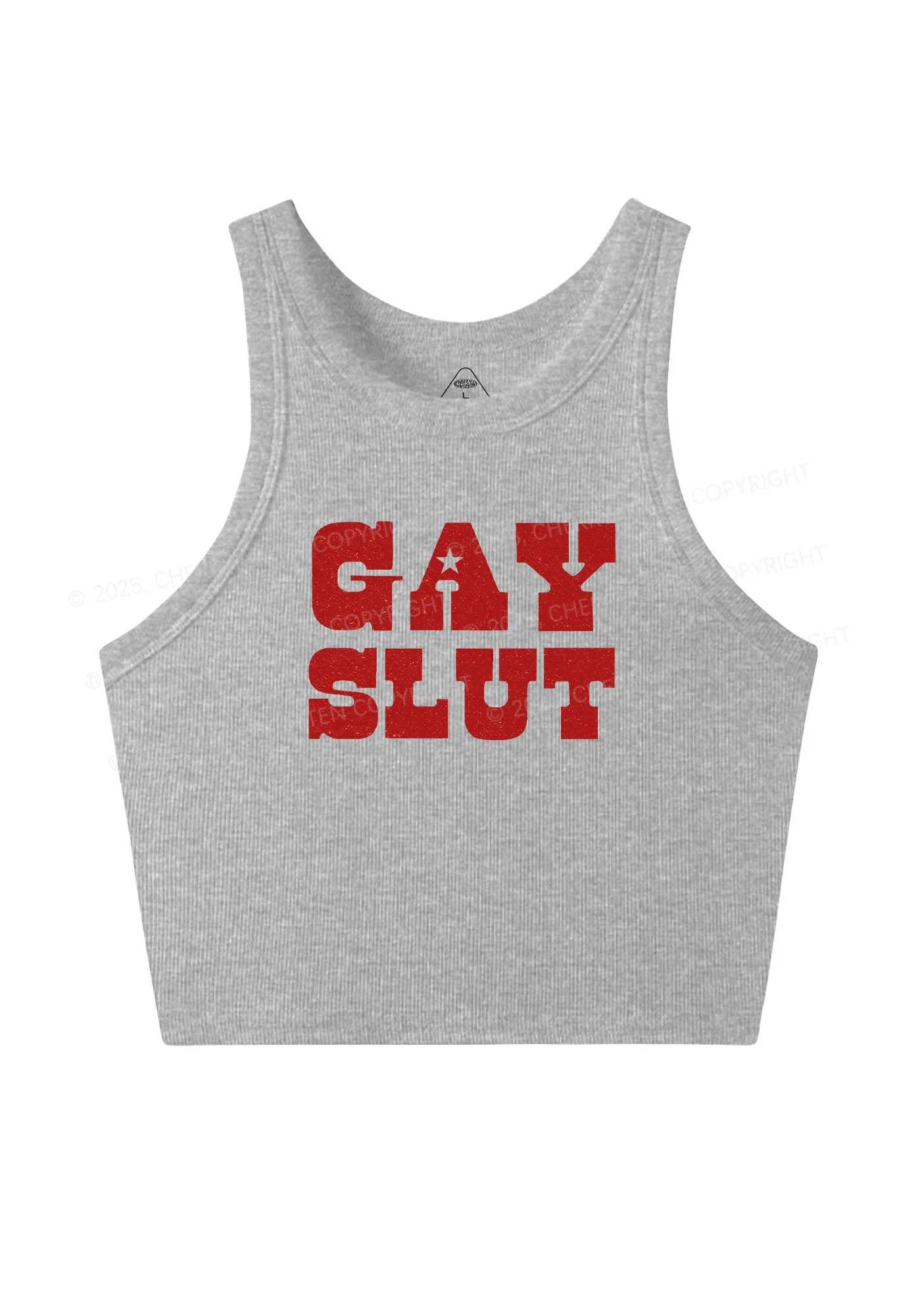 Gay Slxt Pride Y2K Crop Tank Top Cherrykitten - Image 4