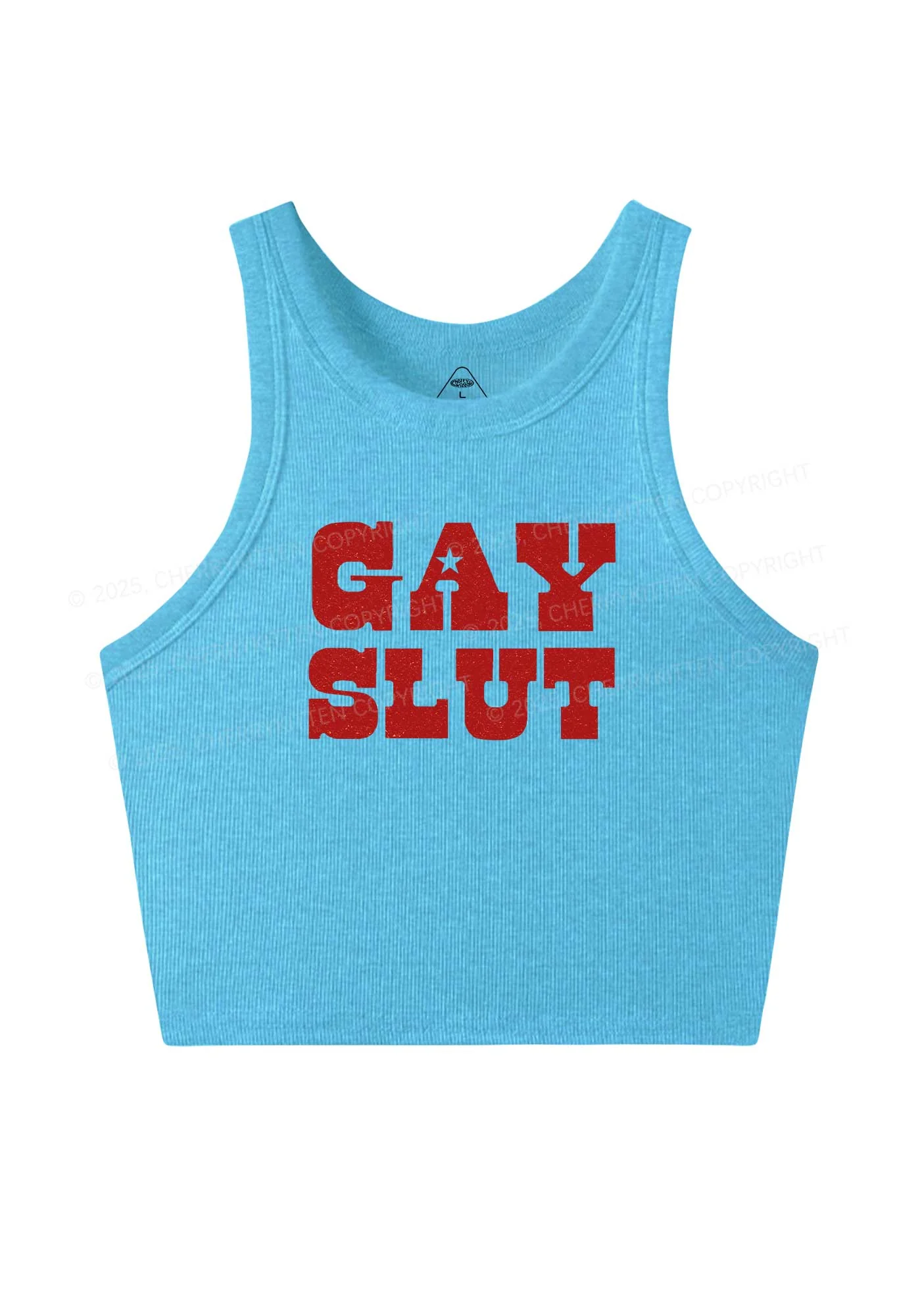 Gay Slxt Pride Y2K Crop Tank Top Cherrykitten - Image 5