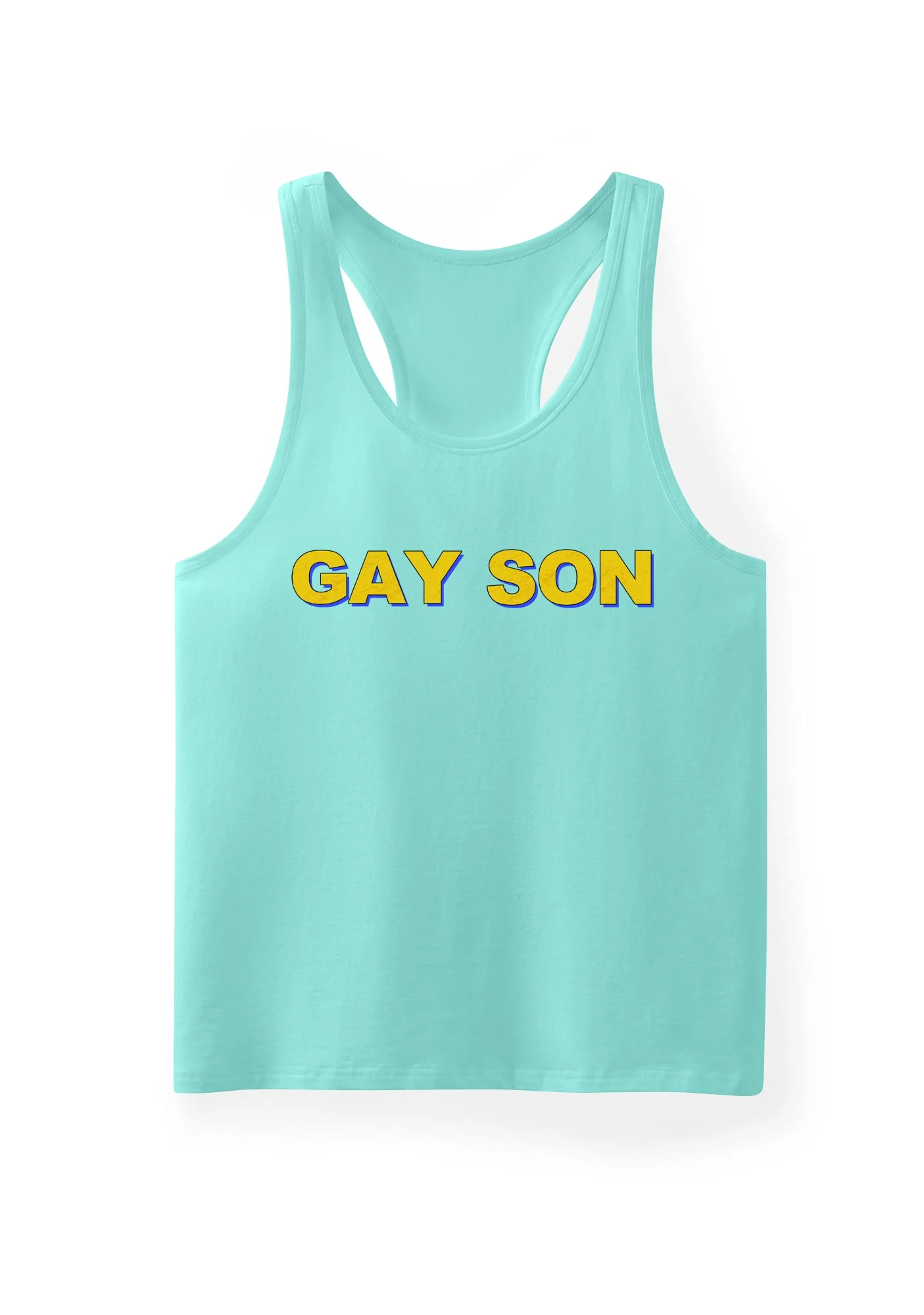 Gay Son Pride Y2K Men Racerback Tank Top Cherrykitten - Image 12