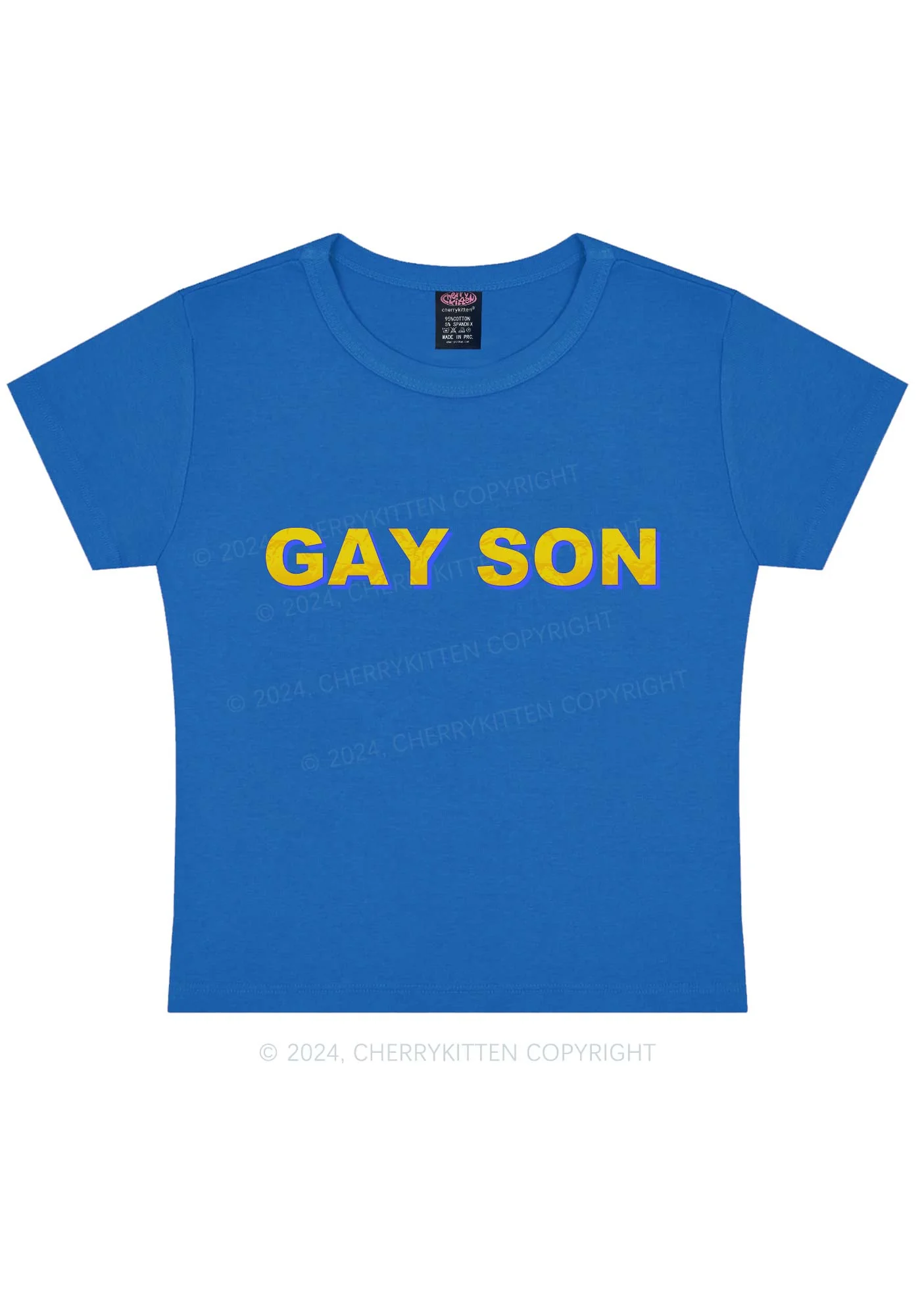 Gay Son Y2K Baby Tee Cherrykitten - Image 4