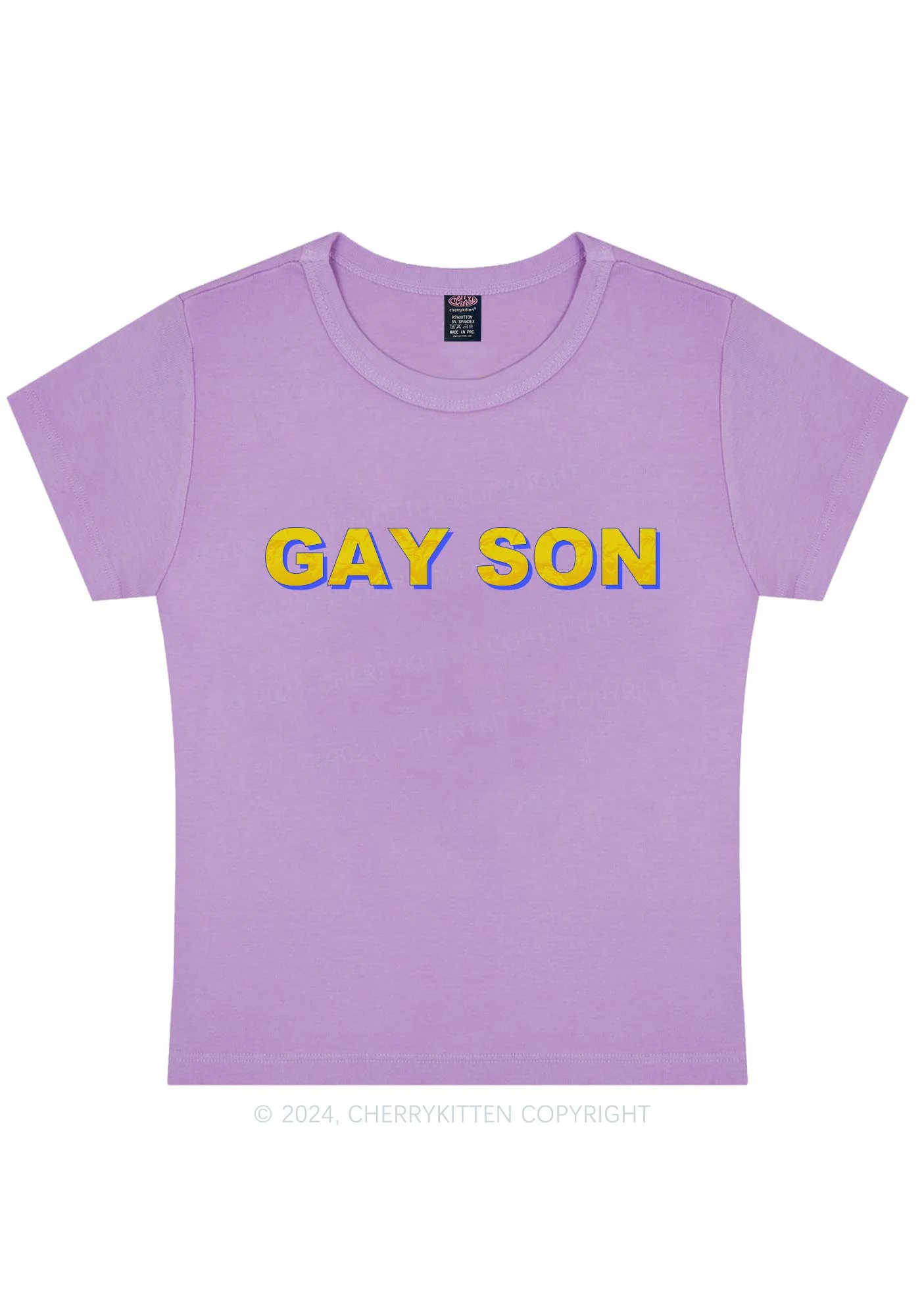 Gay Son Y2K Baby Tee Cherrykitten - Image 7