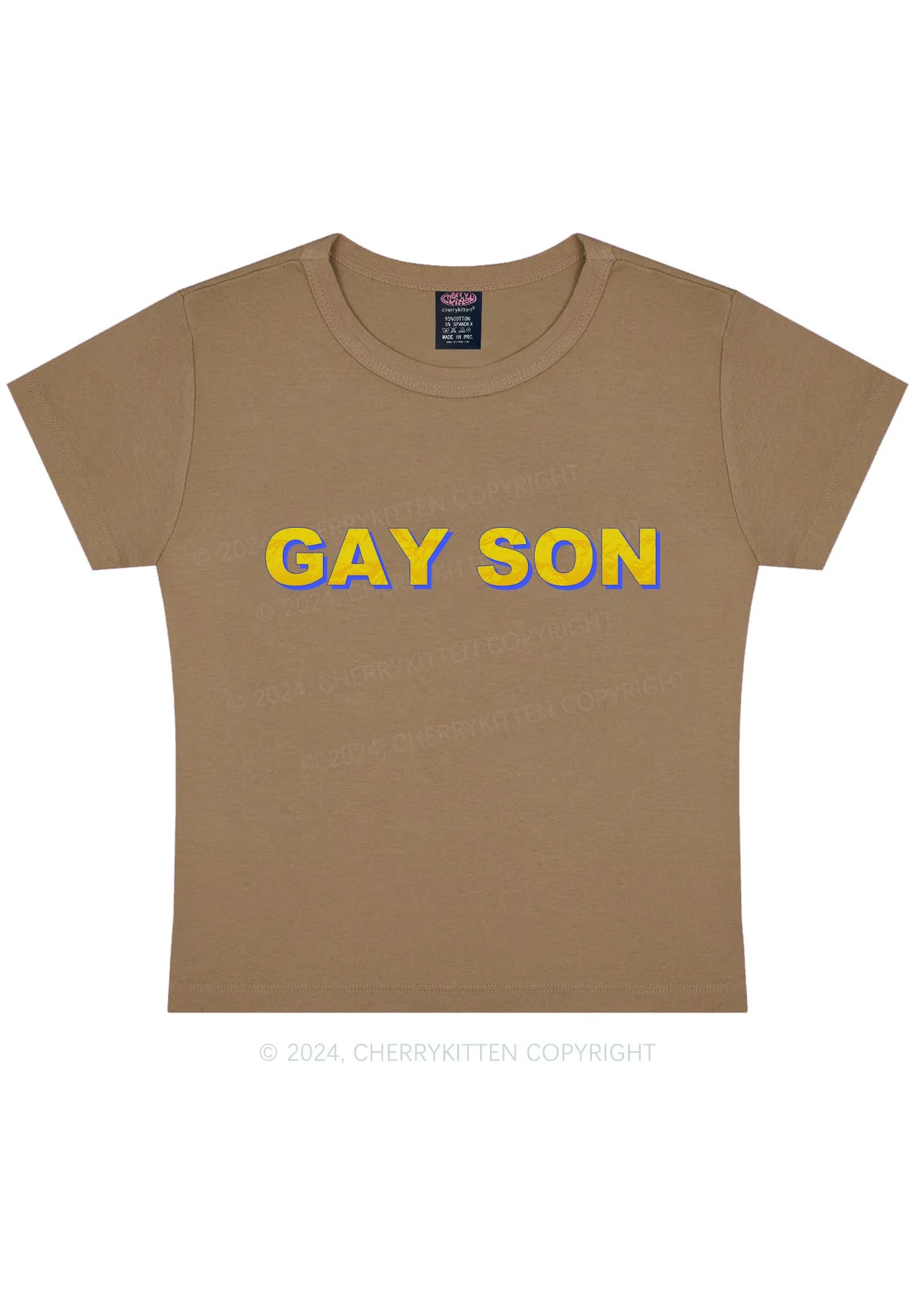 Gay Son Y2K Baby Tee Cherrykitten - Image 9