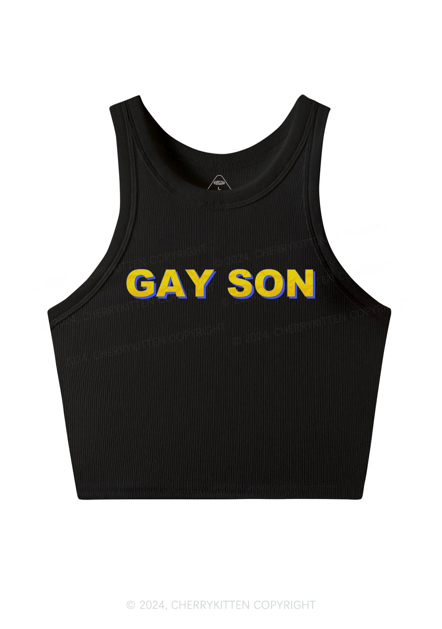Gay Son Y2K Crop Tank Top Cherrykitten - Image 3