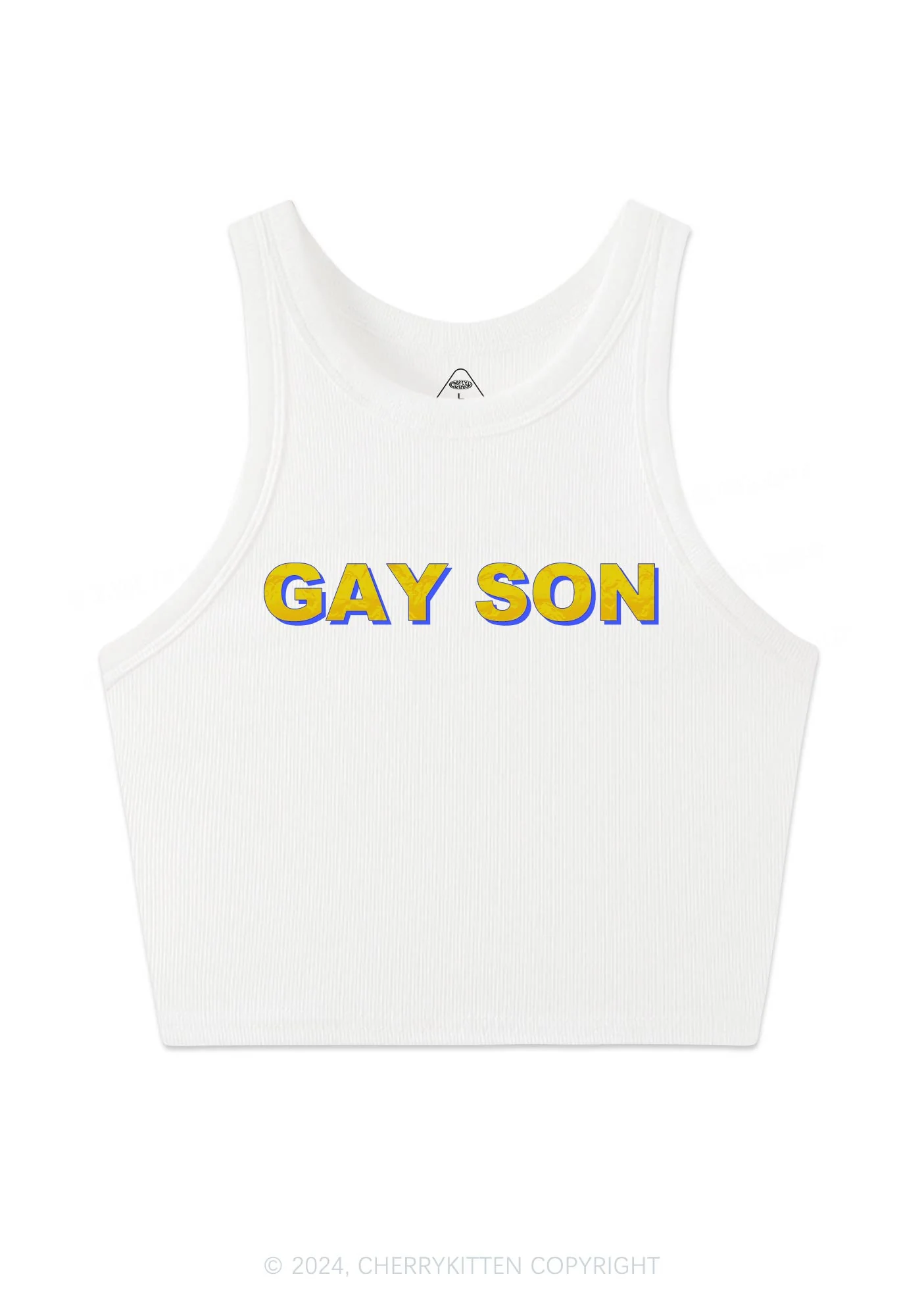 Gay Son Y2K Crop Tank Top Cherrykitten - Image 4