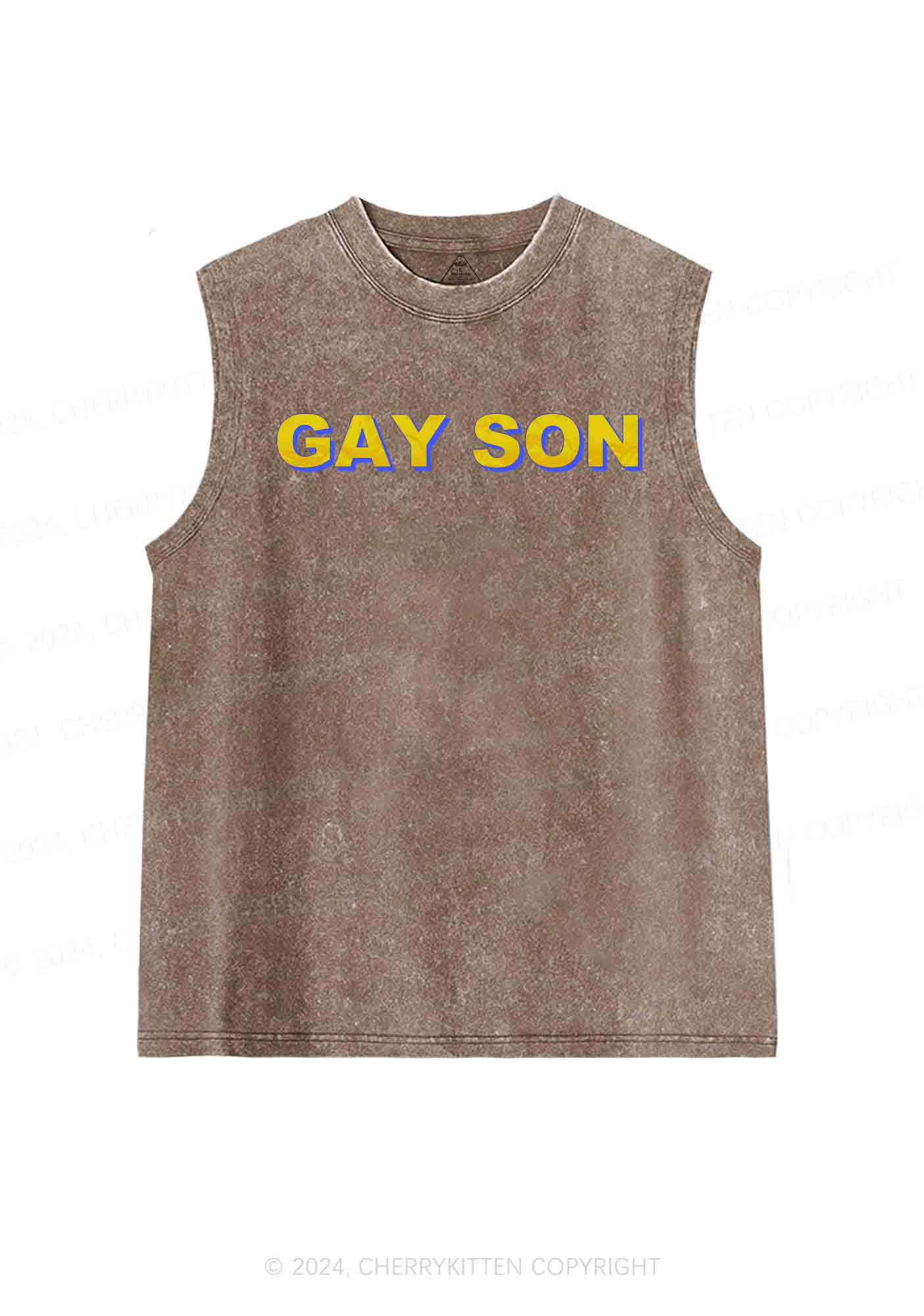 Gay Son Y2K Washed Tank Cherrykitten - Image 5
