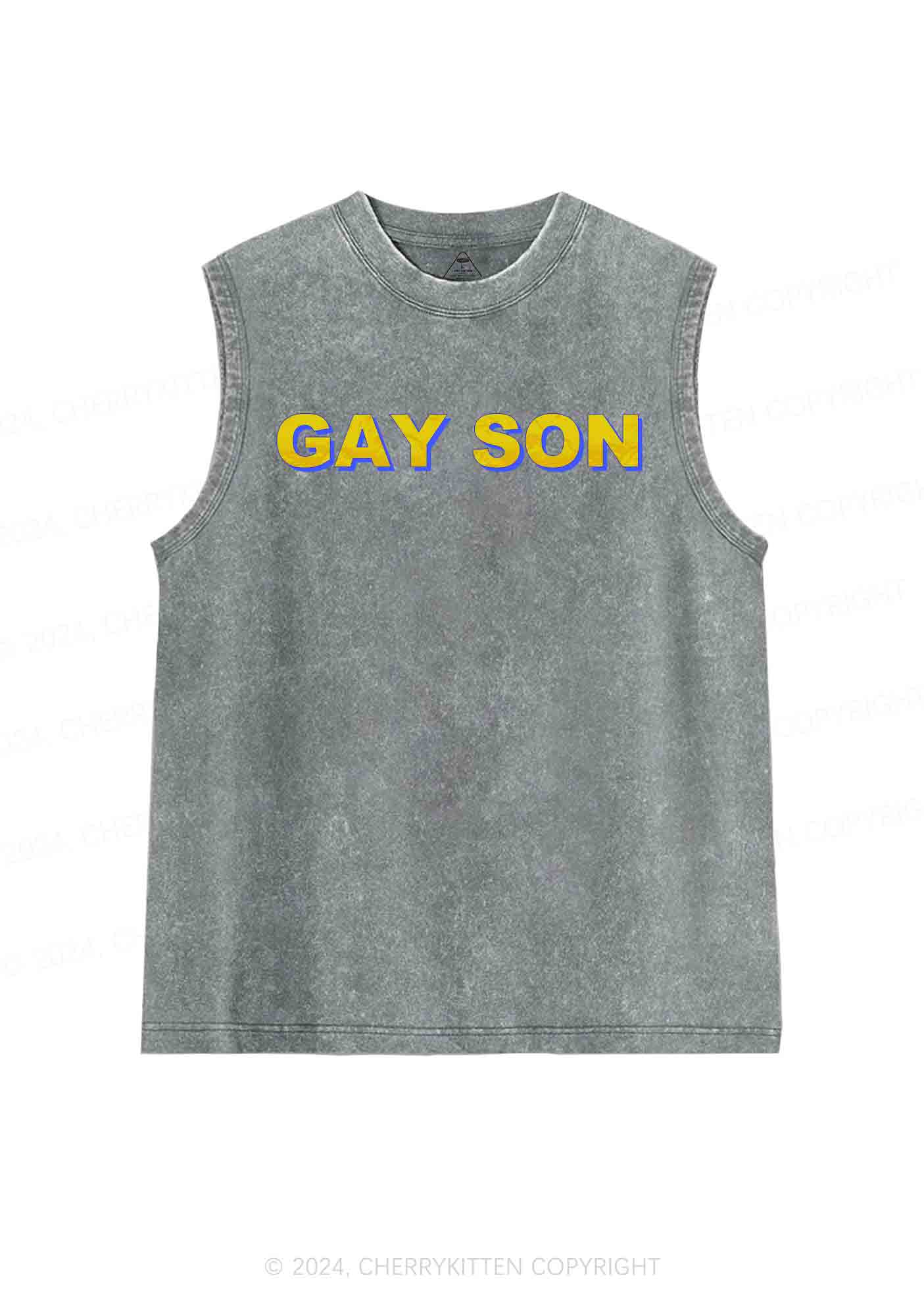 Gay Son Y2K Washed Tank Cherrykitten - Image 6