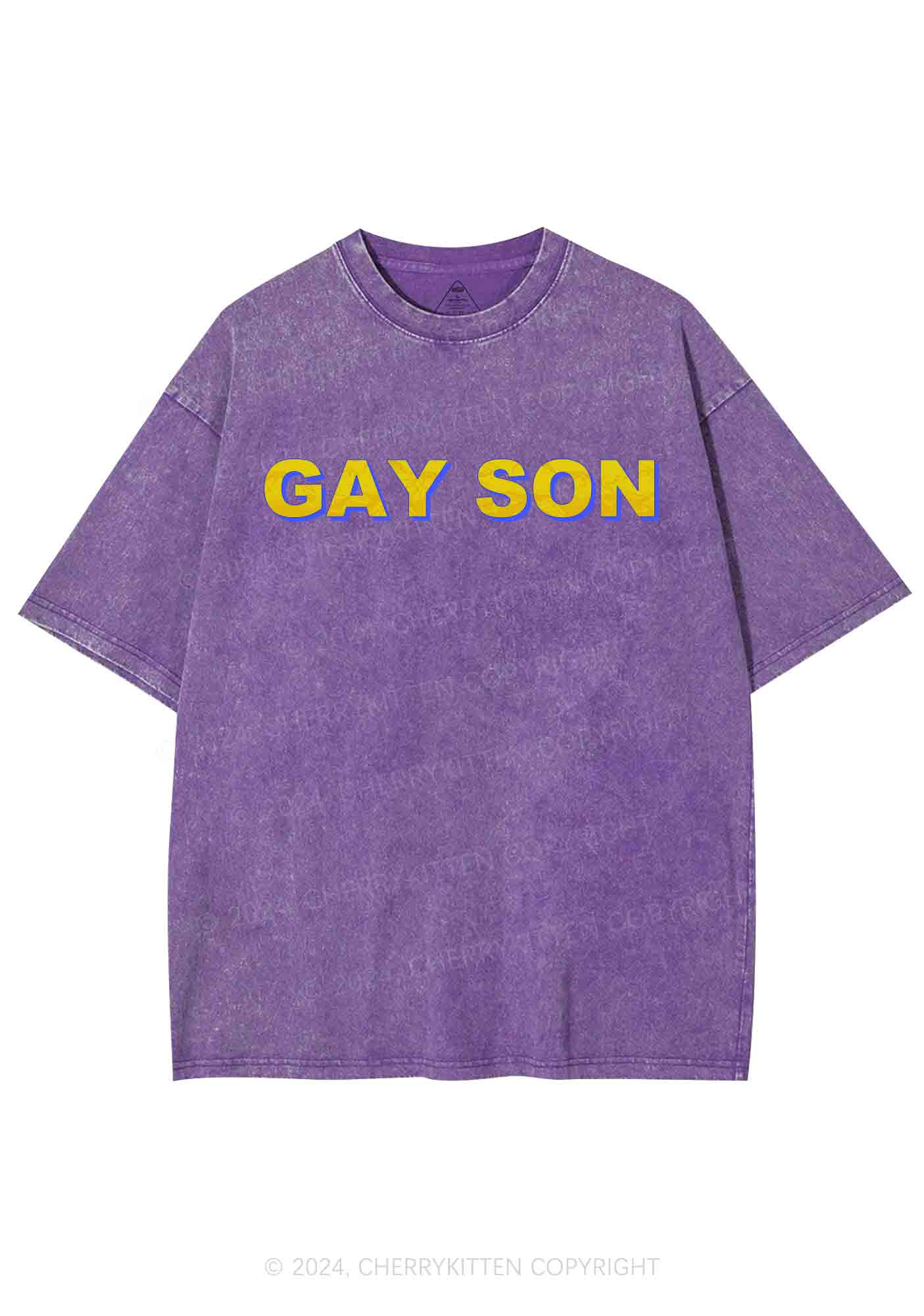 Gay Son Y2K Washed Tee Cherrykitten - Image 4