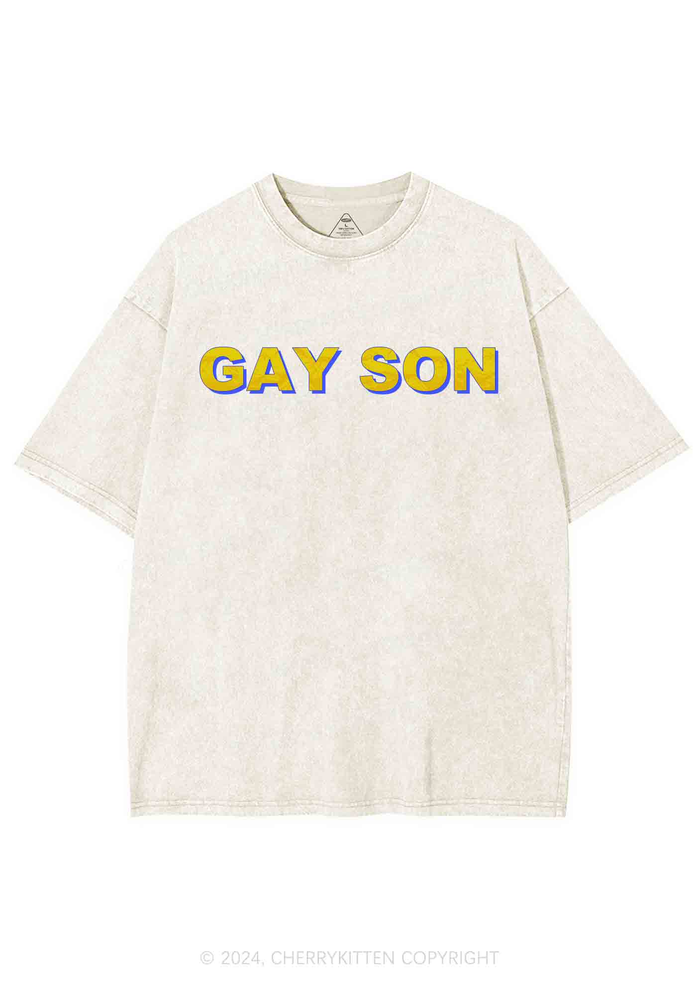 Gay Son Y2K Washed Tee Cherrykitten - Image 5