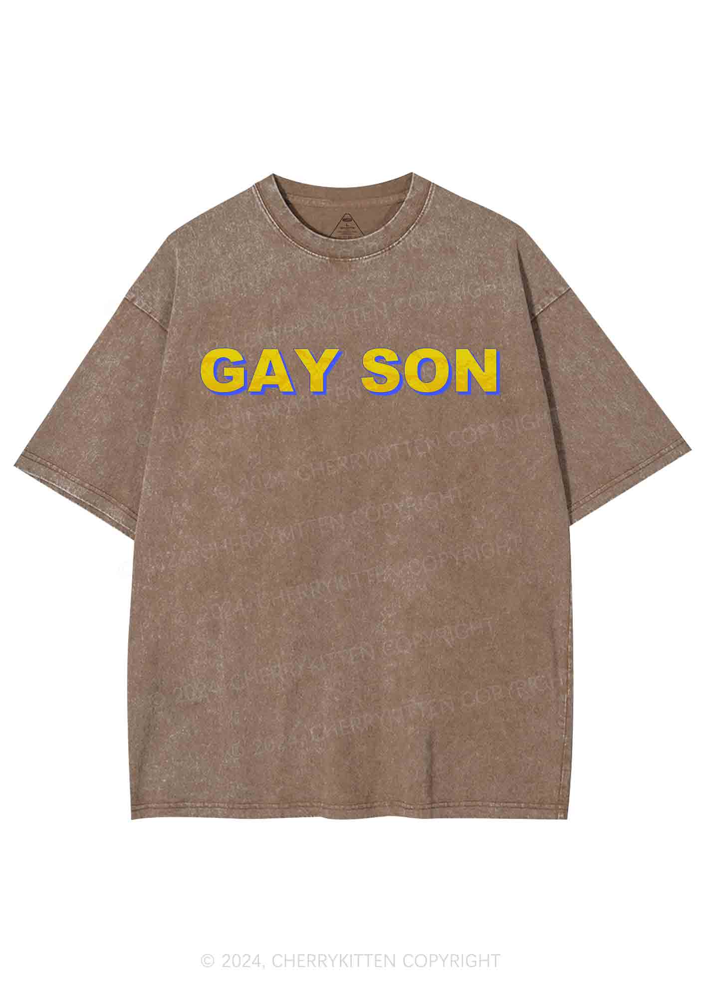 Gay Son Y2K Washed Tee Cherrykitten - Image 6