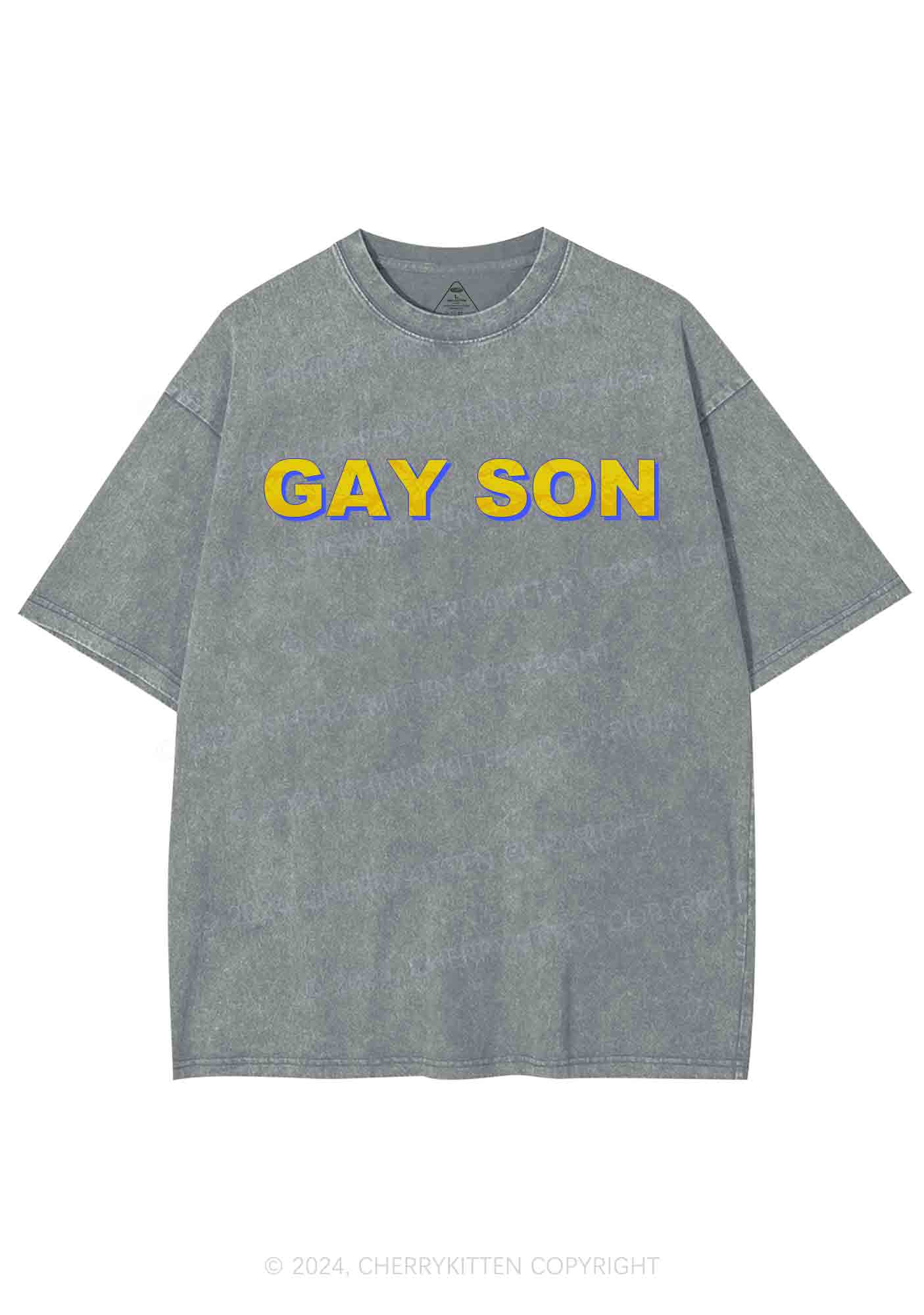 Gay Son Y2K Washed Tee Cherrykitten - Image 7