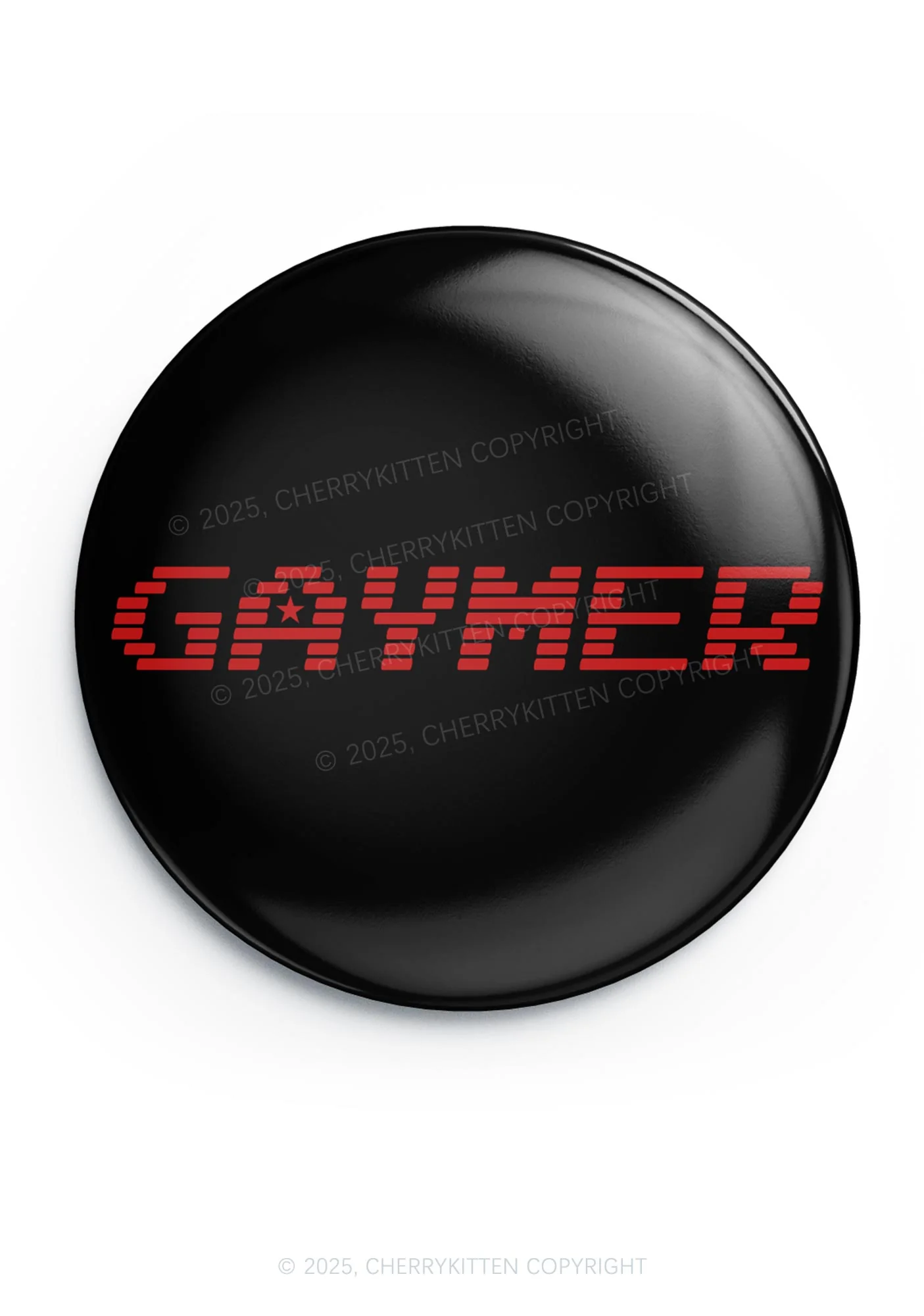 Gaymer Pride 1Pc Y2K Pin Badge Cherrykitten - Image 3