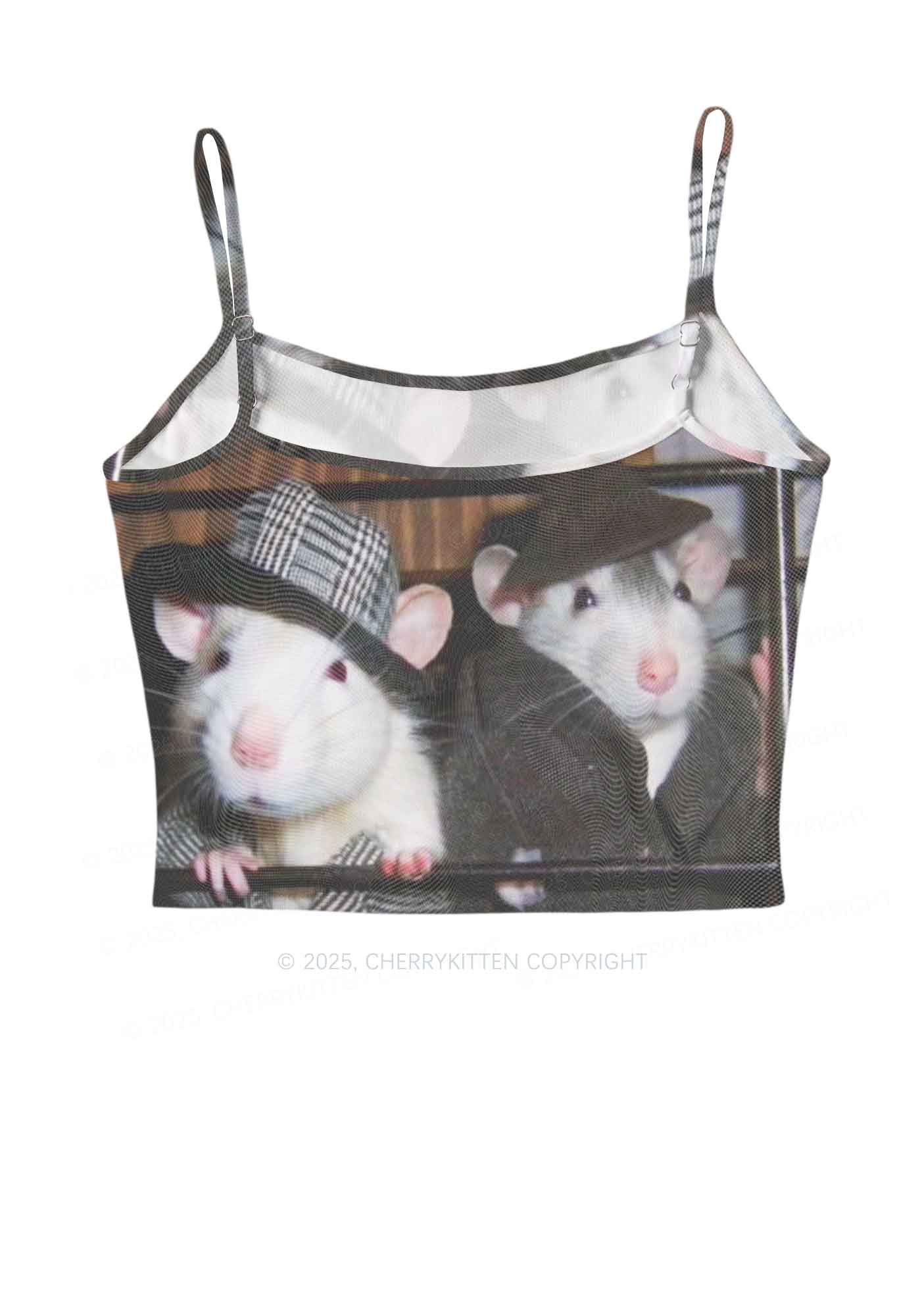 Gentlemen Rats Y2K Mesh Cami Tank Cherrykitten - Image 3