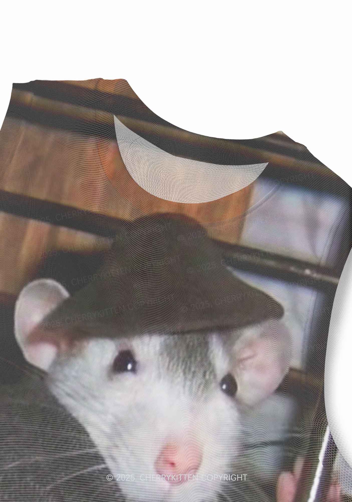 Gentlemen Rats Y2K Mesh Muscle Tank Cherrykitten - Image 3