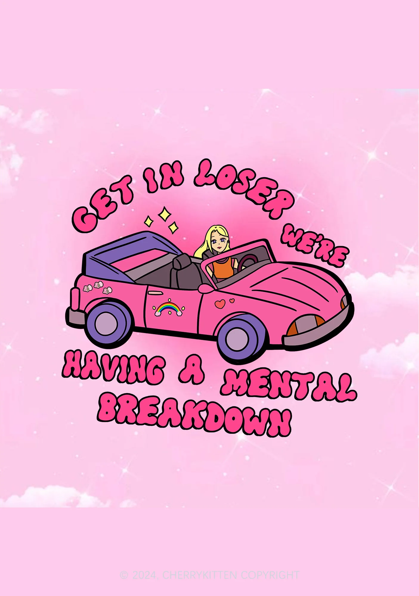 Get In Car 1Pc Y2K Pin Badge Cherrykitten - Image 2