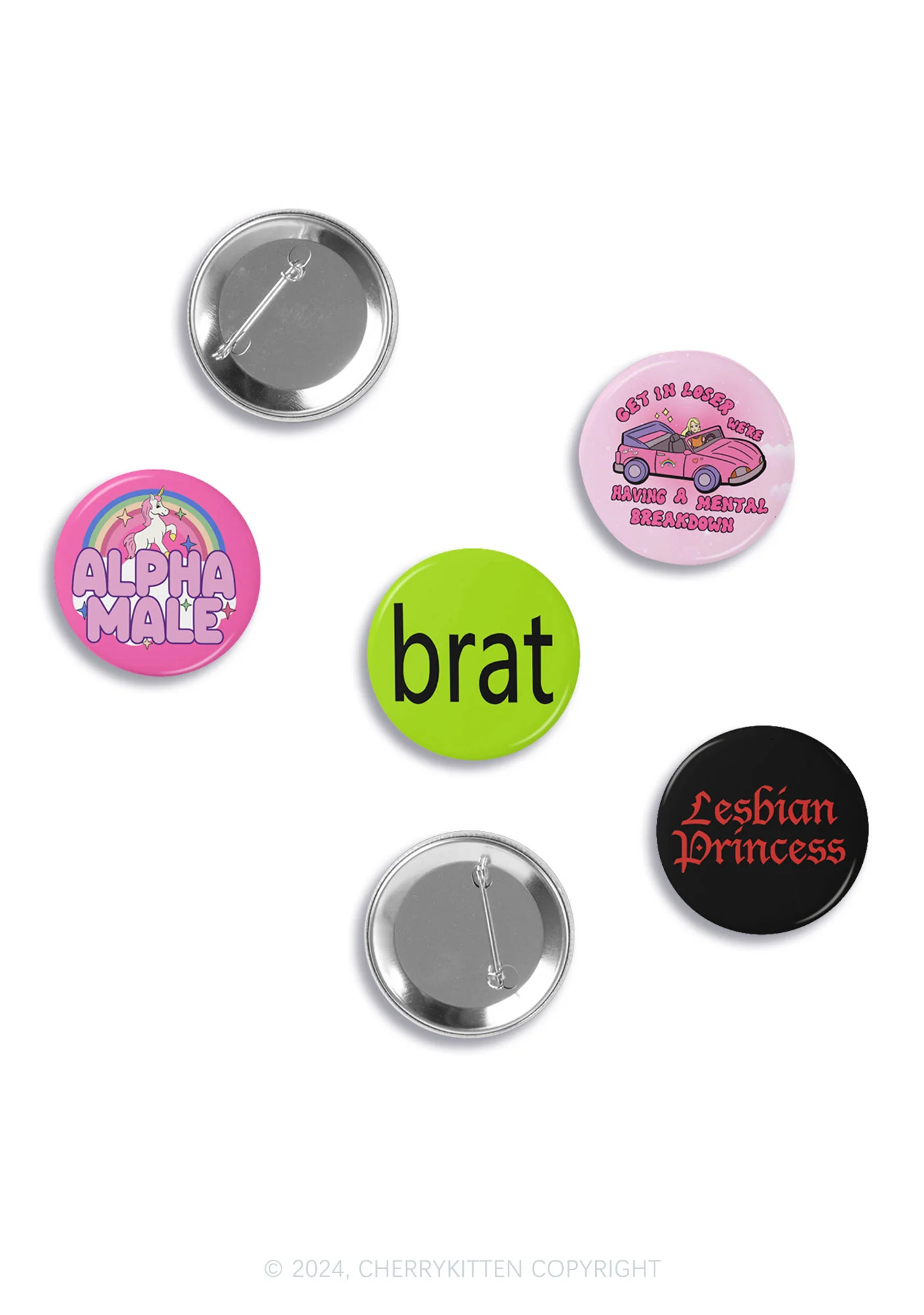 Get In Car 1Pc Y2K Pin Badge Cherrykitten - Image 5