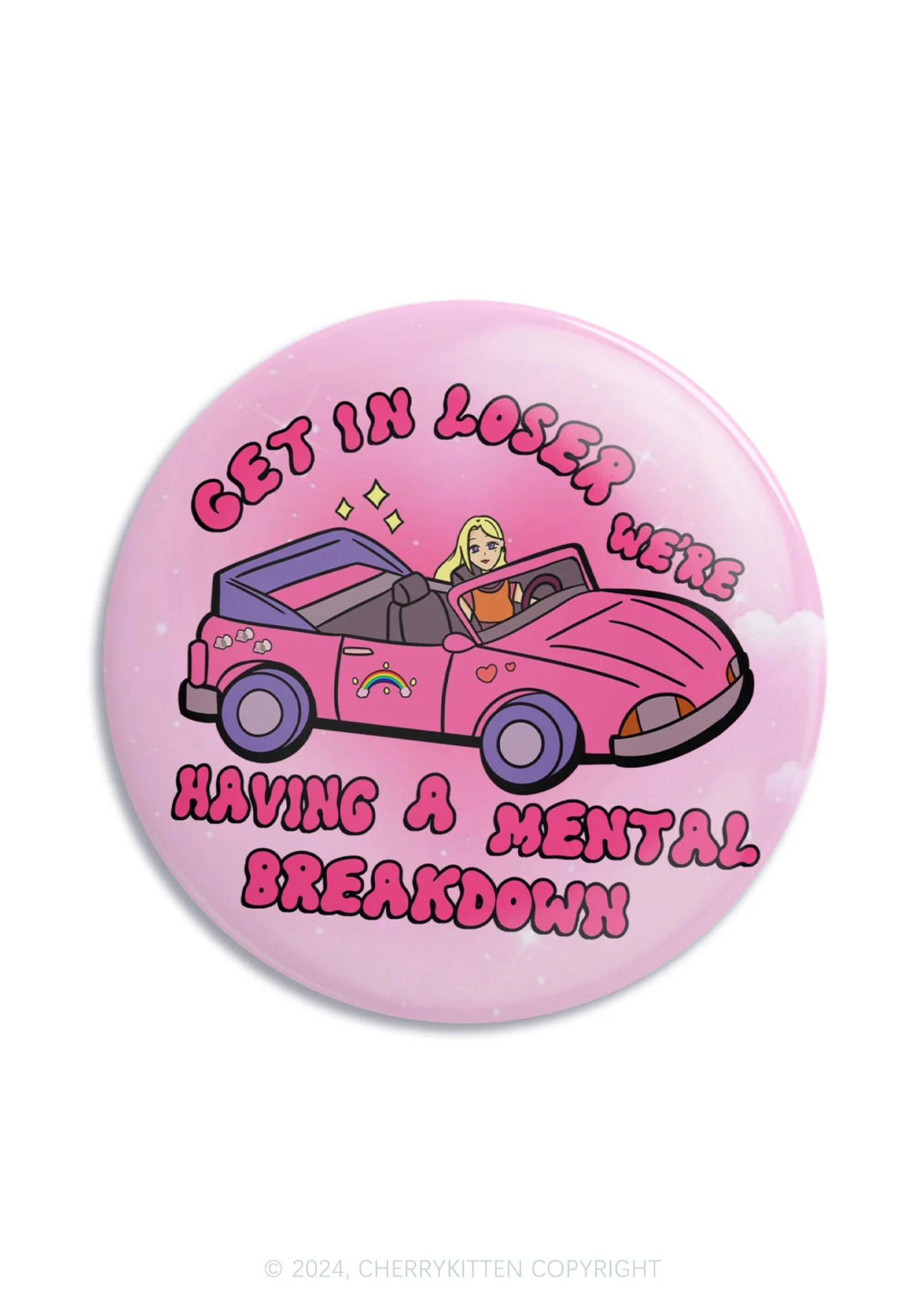 Get In Car 1Pc Y2K Pin Badge Cherrykitten - Image 6