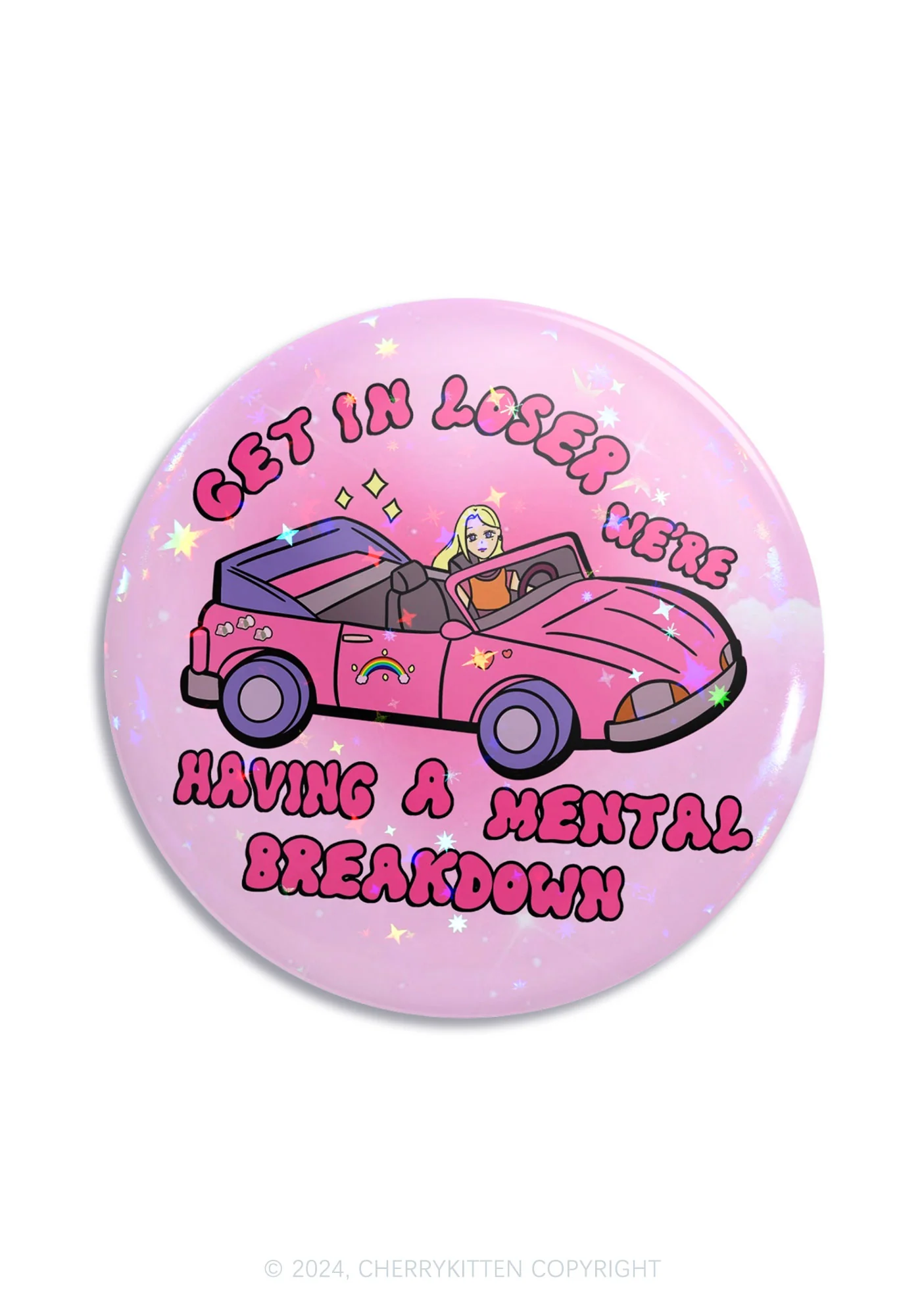Get In Car 1Pc Y2K Pin Badge Cherrykitten - Image 7