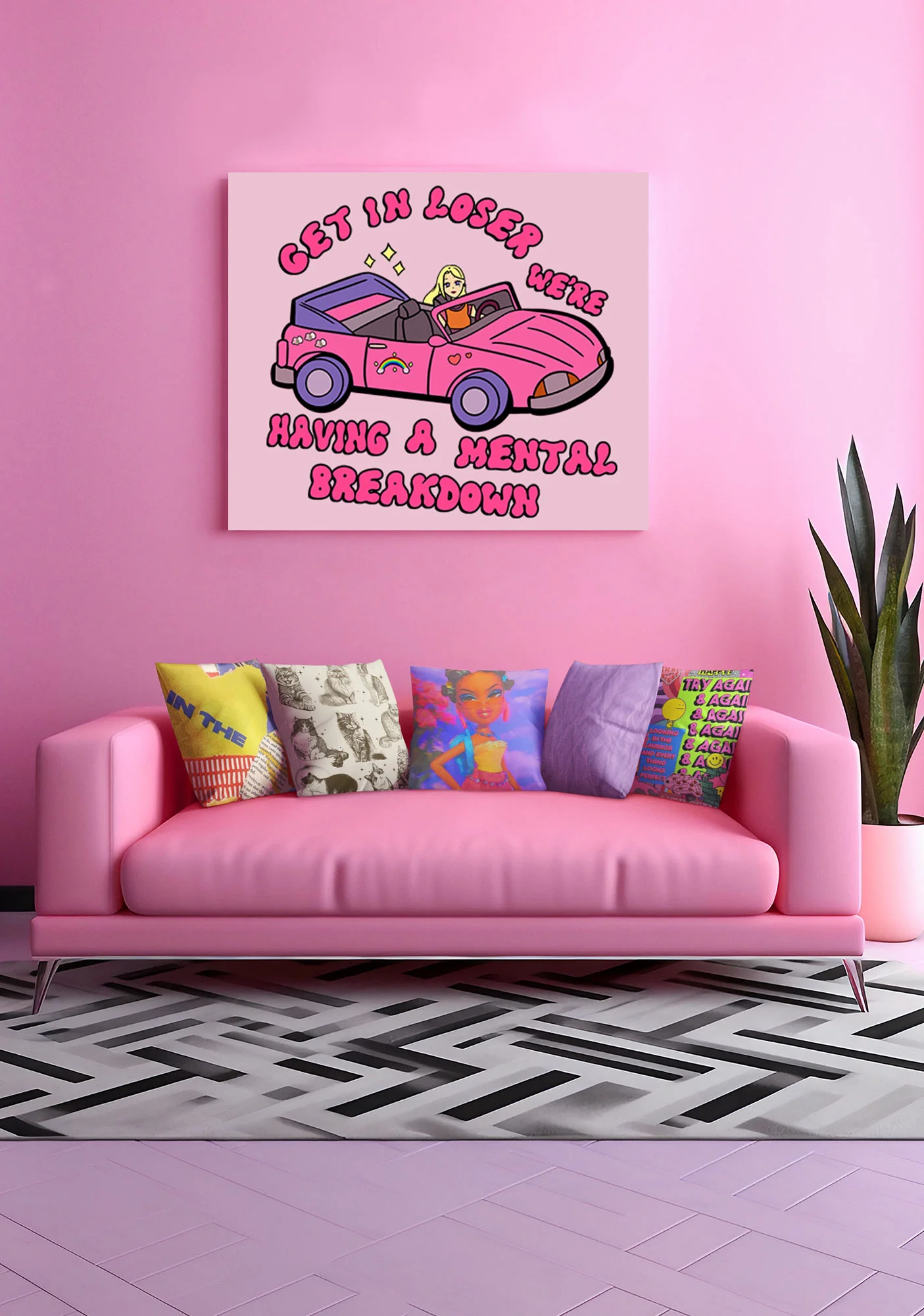 Get In Y2K Canvas Wall Art Cherrykitten - Image 2