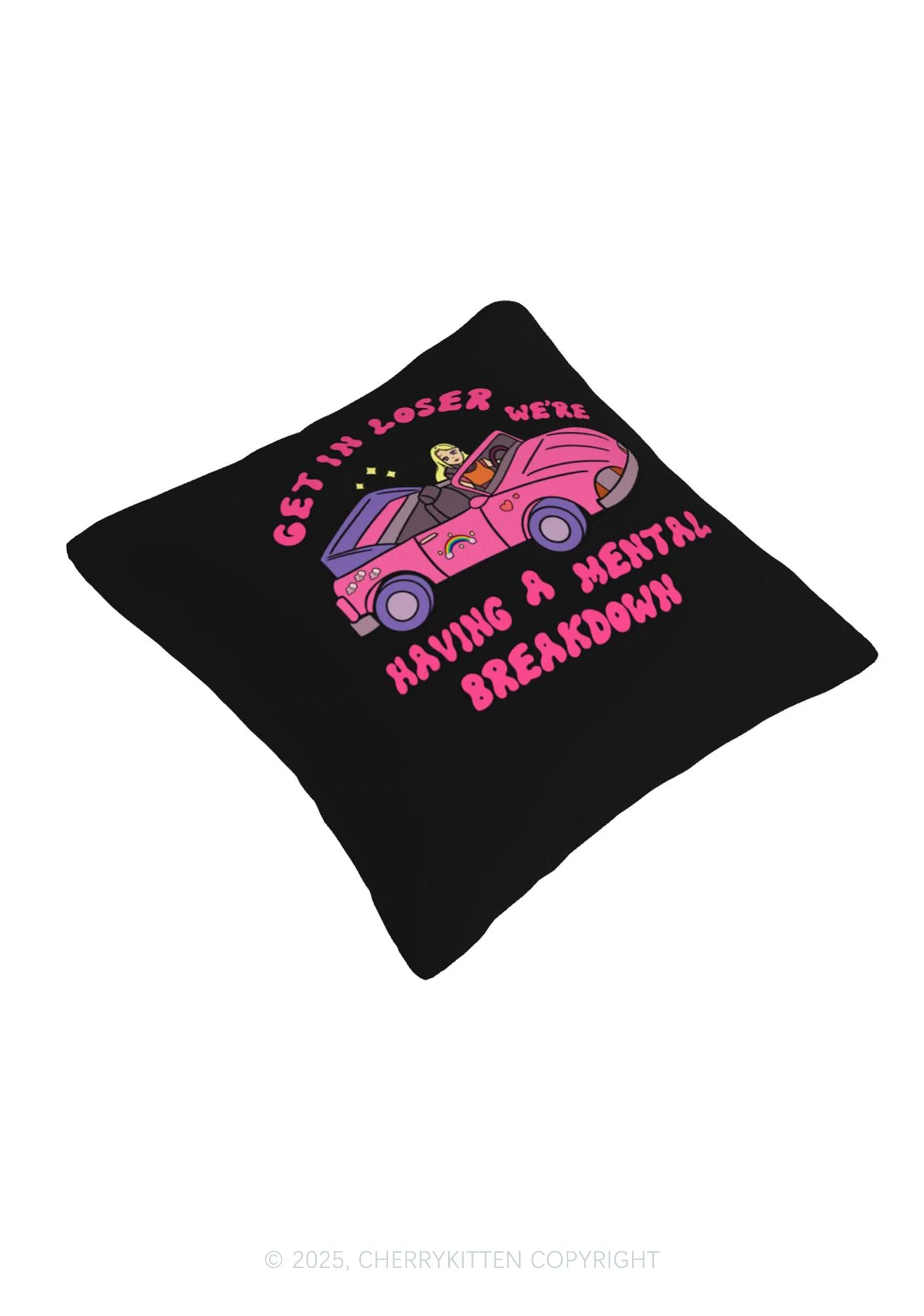 Get In Y2K Throw Pillow Cover Cherrykitten - Image 7