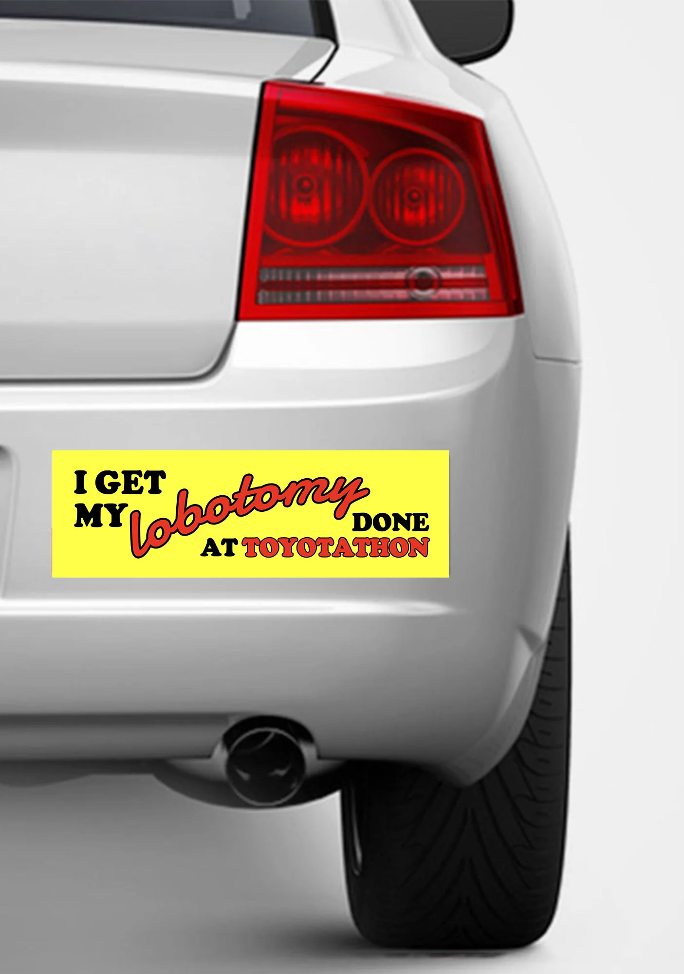 Get Lobotomy Done Y2K Car Bumper Magnet Cherrykitten - Image 2