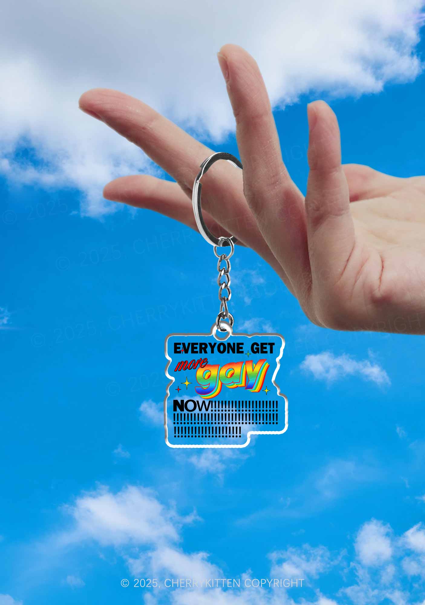 Get More Gay Pride 1Pc Y2K Keychain Cherrykitten - Image 2