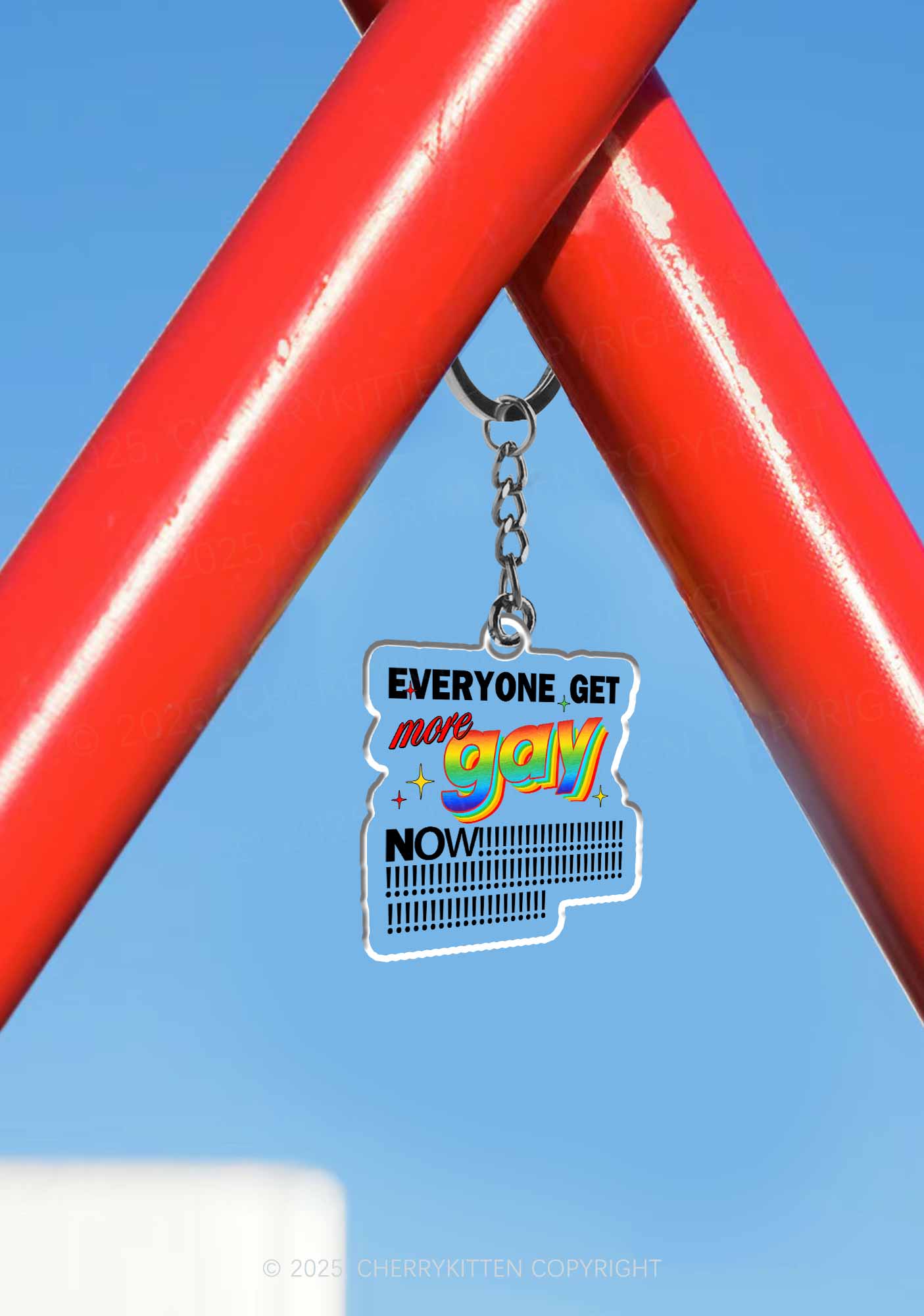 Get More Gay Pride 1Pc Y2K Keychain Cherrykitten - Image 3