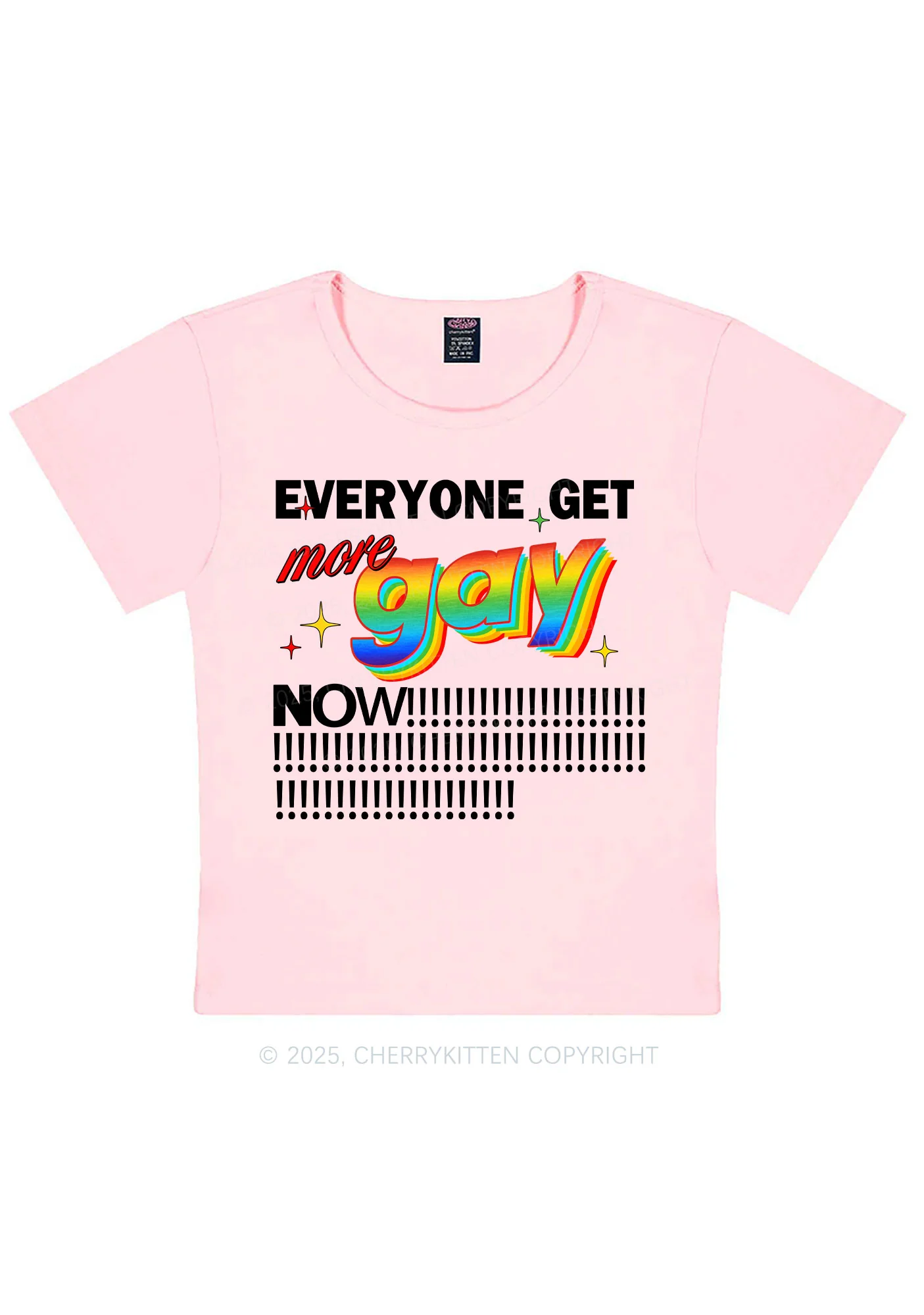 Get More Gay Pride Y2K Baby Tee Cherrykitten - Image 10