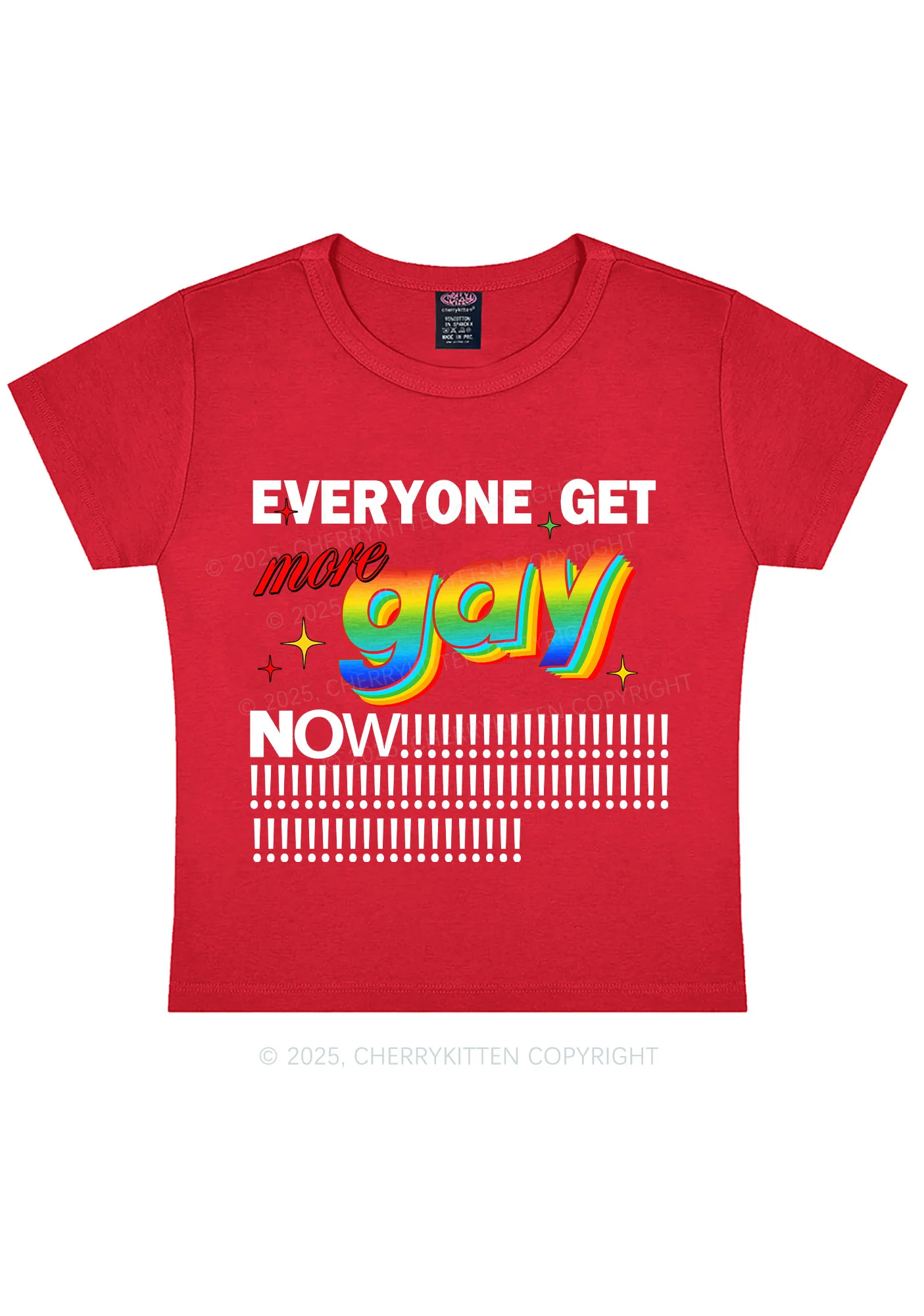 Get More Gay Pride Y2K Baby Tee Cherrykitten - Image 11