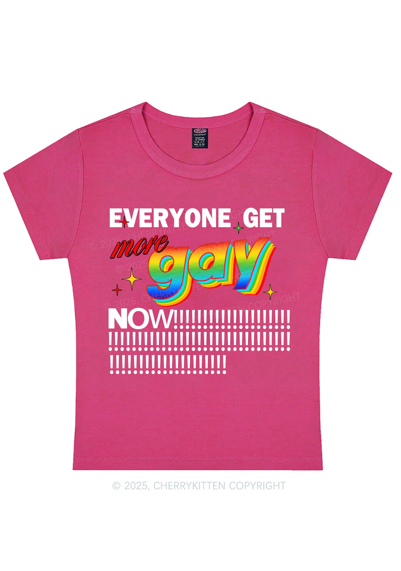 Get More Gay Pride Y2K Baby Tee Cherrykitten - Image 5