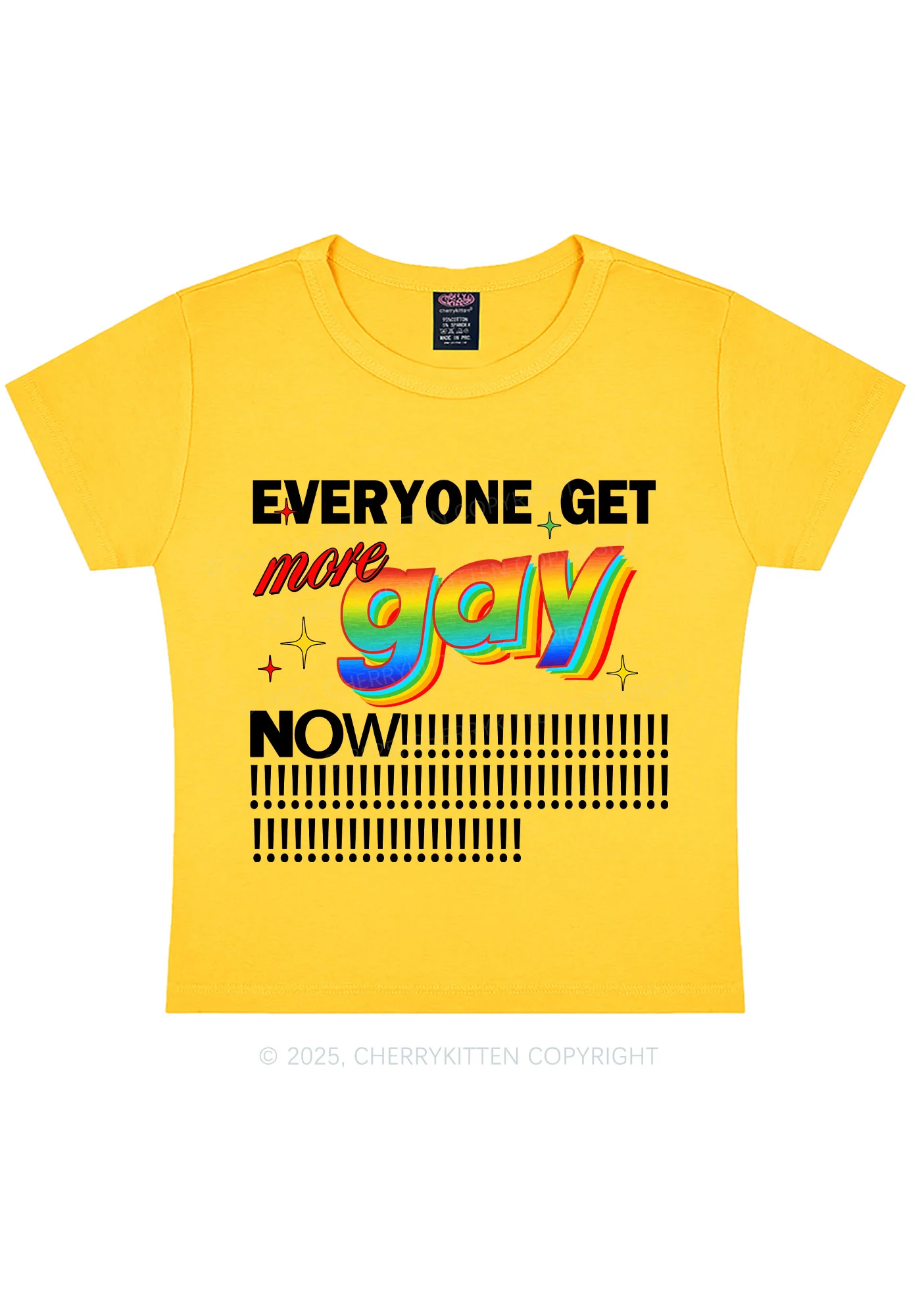 Get More Gay Pride Y2K Baby Tee Cherrykitten - Image 6