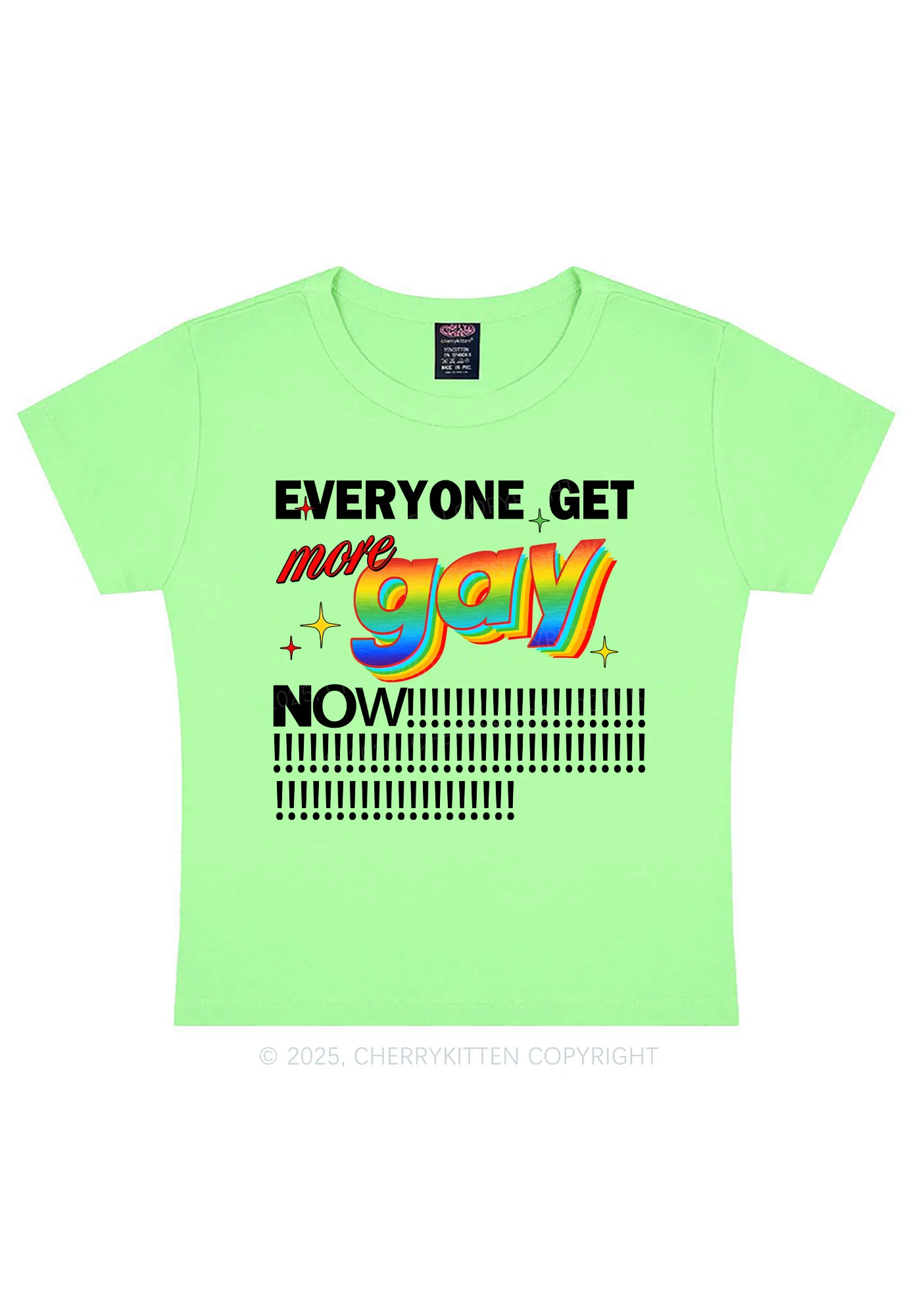 Get More Gay Pride Y2K Baby Tee Cherrykitten - Image 9